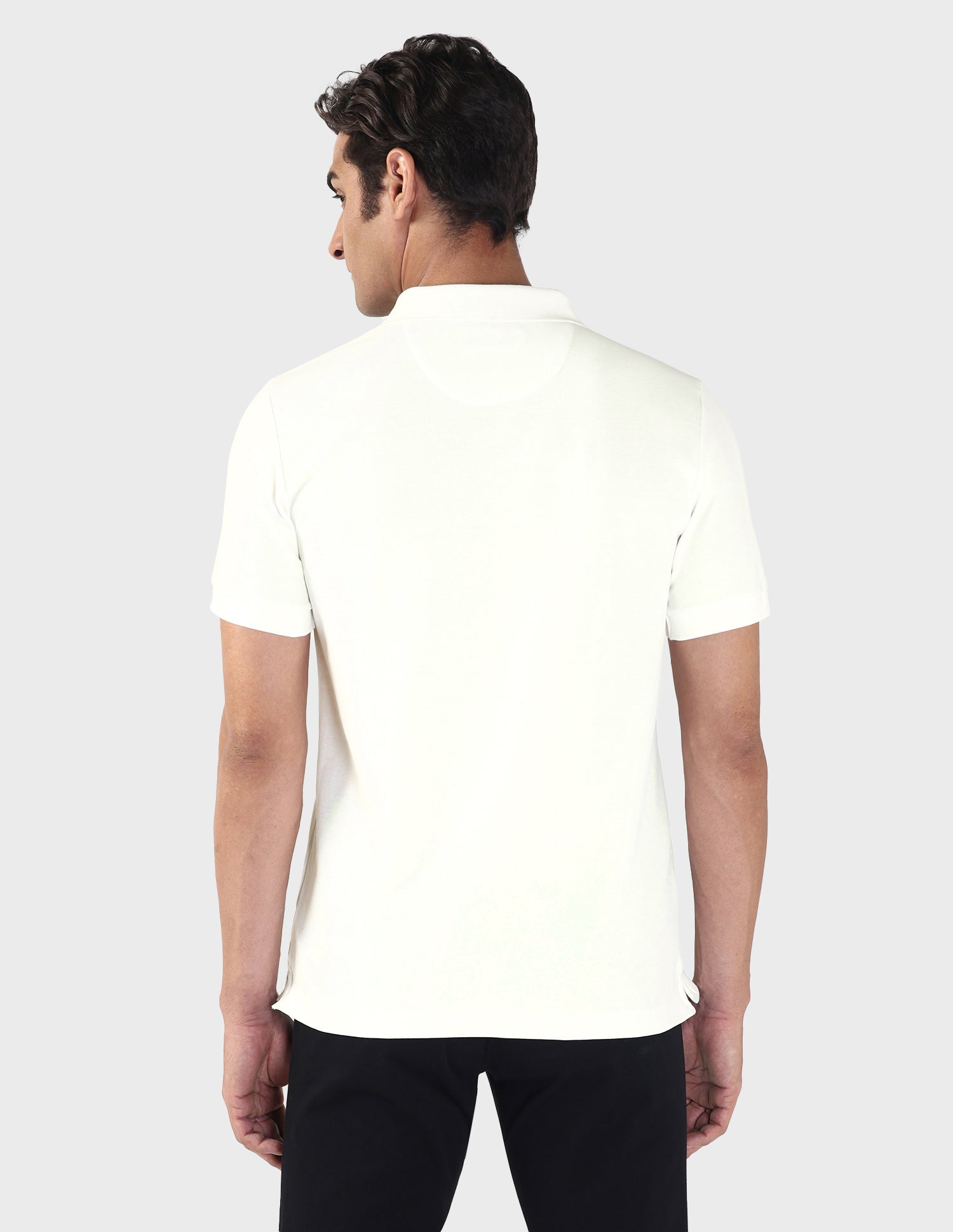 Liquid Cotton Slim Polo Shirt White - U.S. Polo Assn. India | Large
