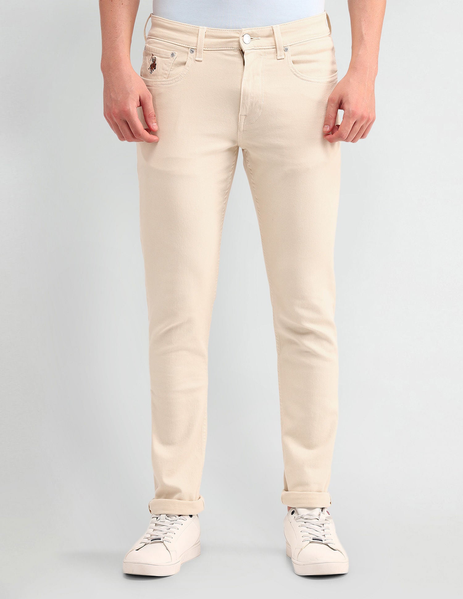 Brandon Slim tapered Fit Jeans Beige - U.S. POLO ASSN. | Large