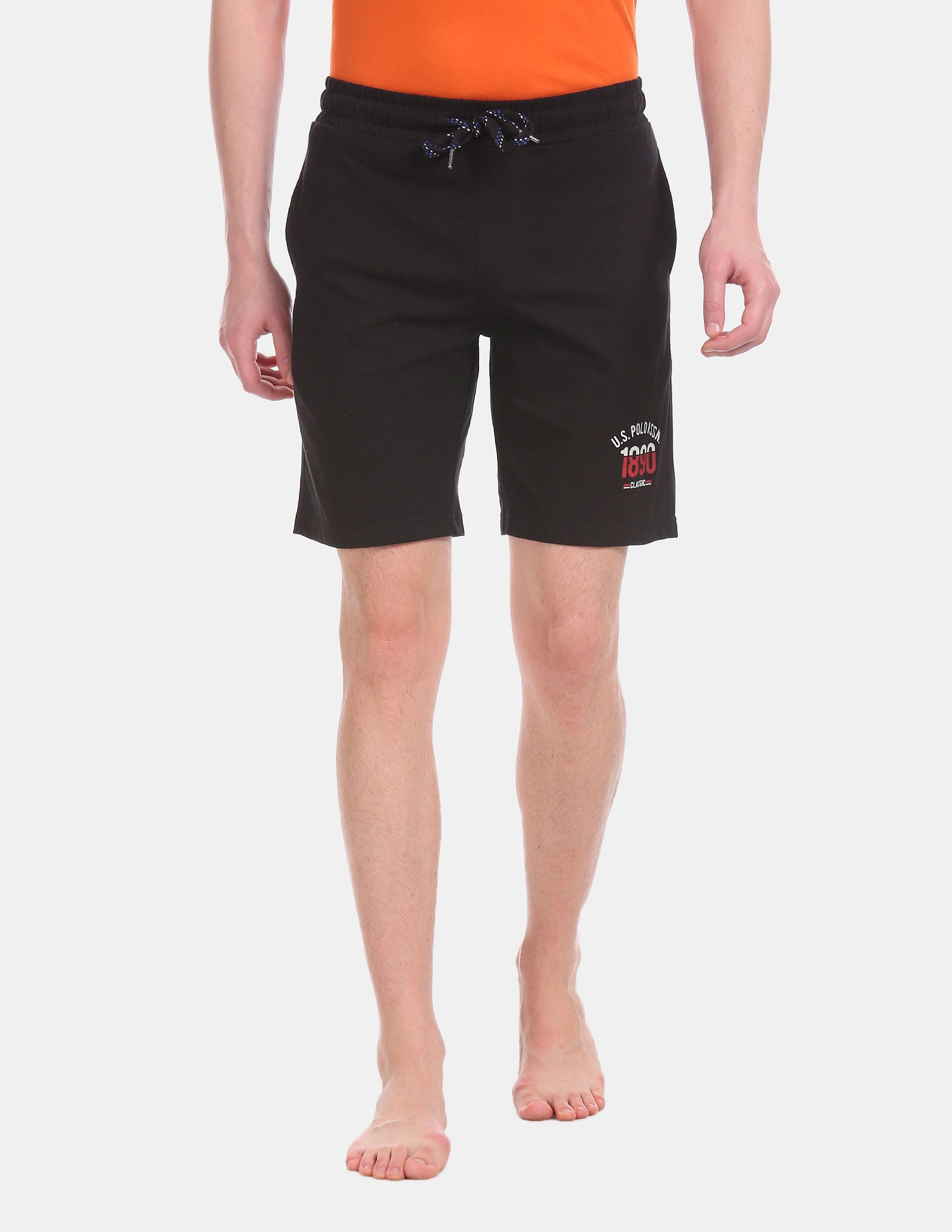 Comfort Fit Cotton Polyester I670 Shorts - Pack of 1 Black - U.S. POLO ASSN. | Large