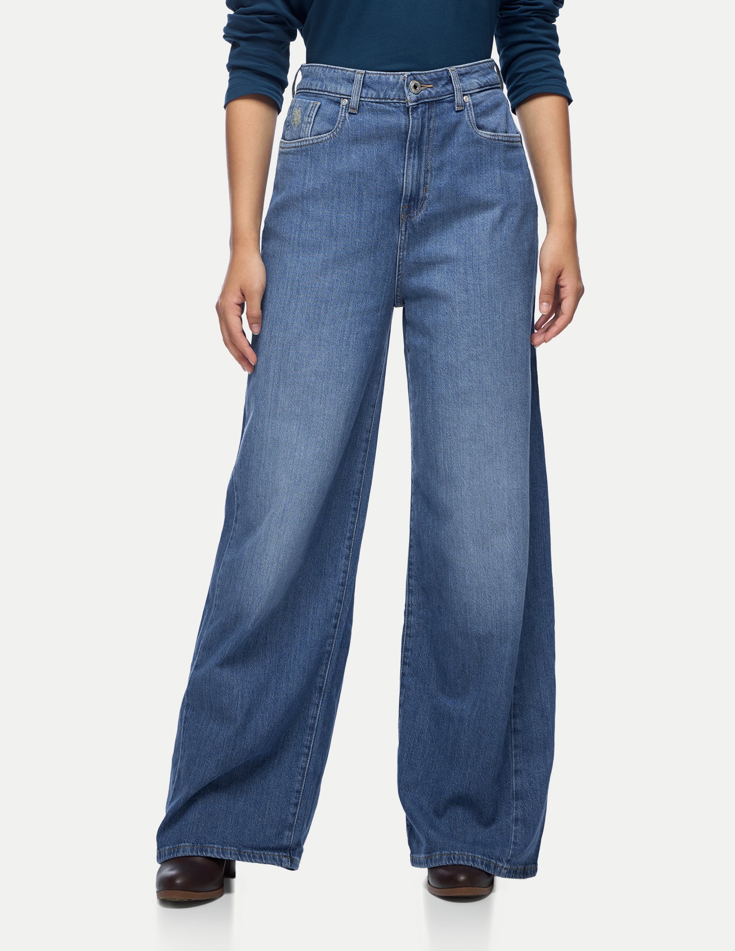 Baggy Fit Blue Jeans Blue - U.S. Polo Assn. India | Large