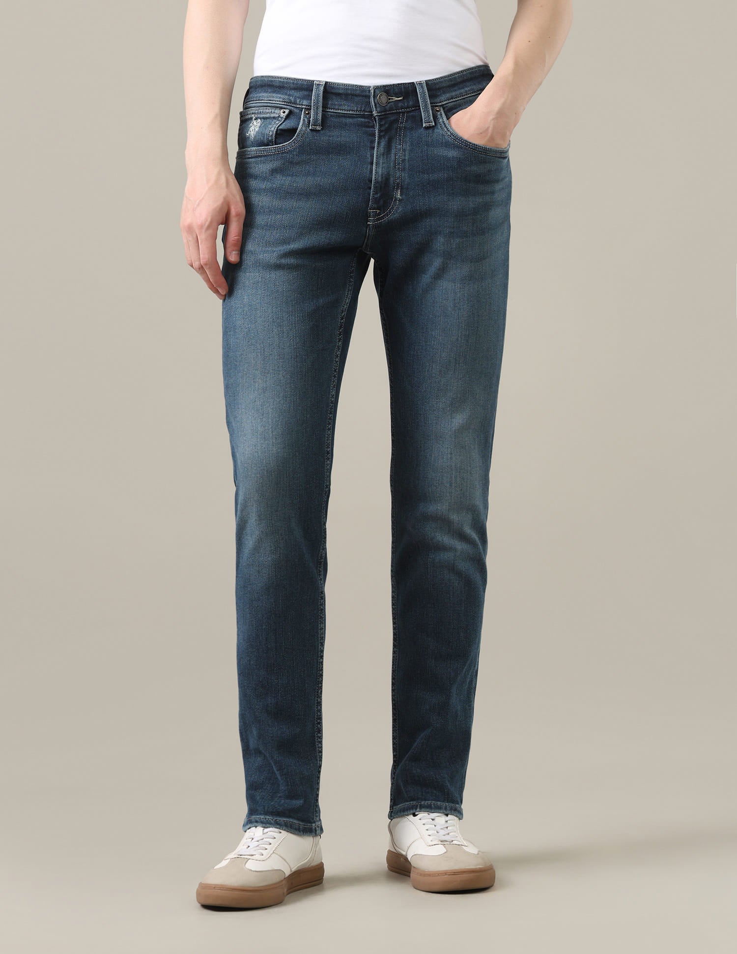 Brandon Slim-Tapered Fit Blue Jeans Blue - U.S. Polo Assn. India | Large