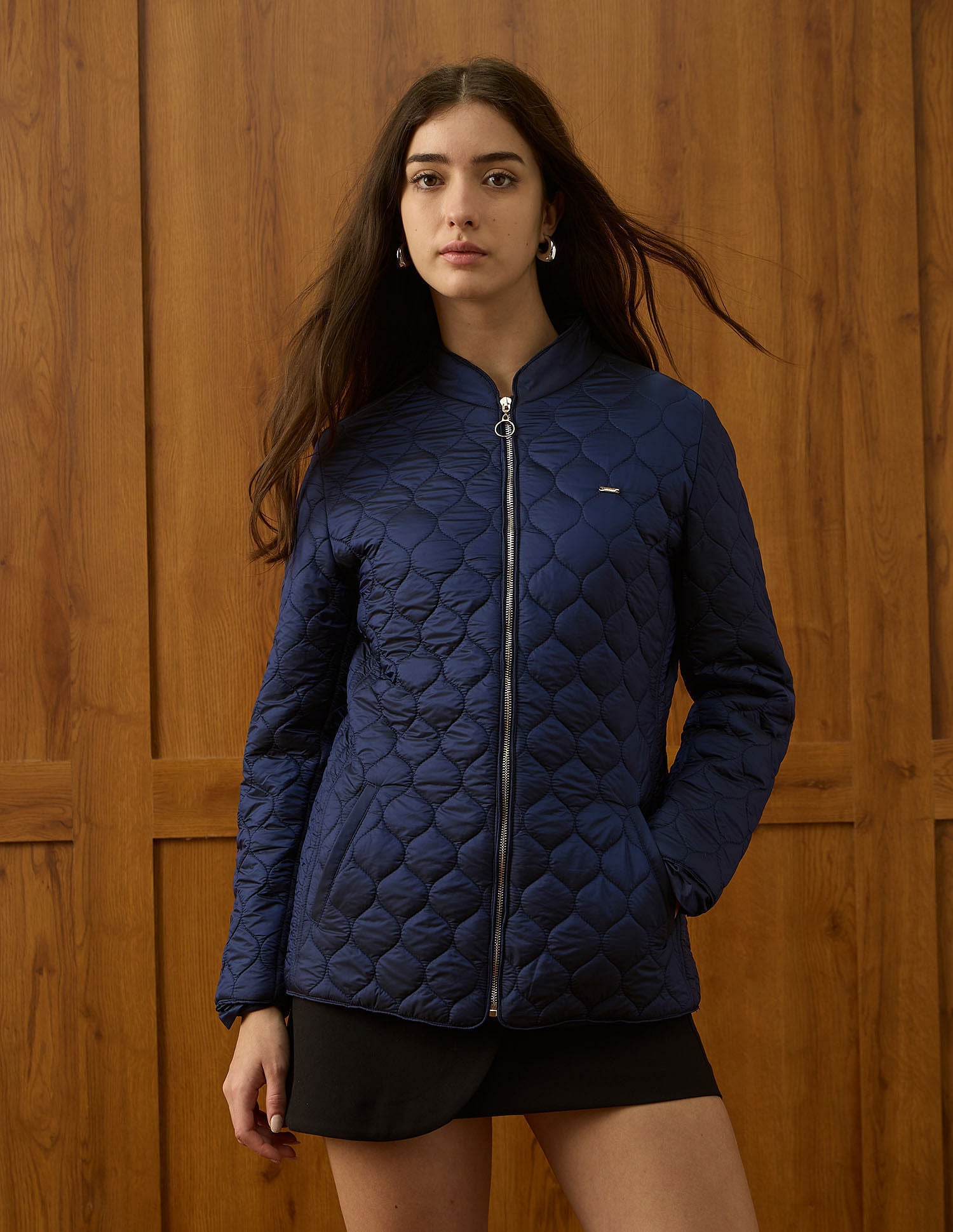 Regular Fit Quilted Jacket Navy - U.S. POLO ASSN. | Large