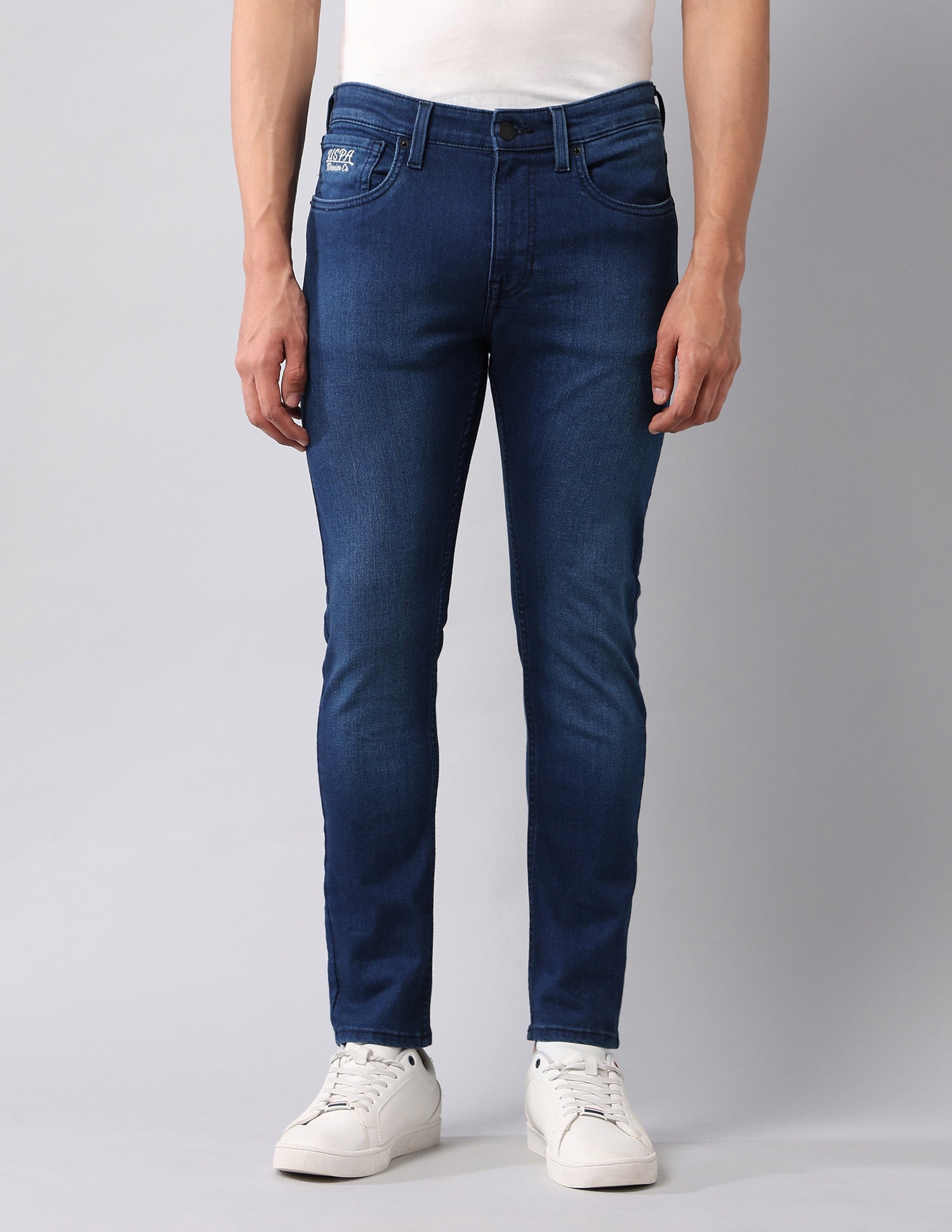 Henry Tapered Fit Blue Jeans Blue - U.S. Polo Assn. India | Large