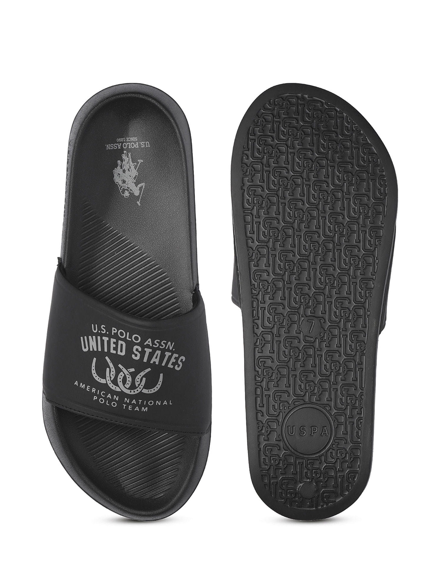 Men Toni Sliders Black - U.S. Polo Assn. India | Large