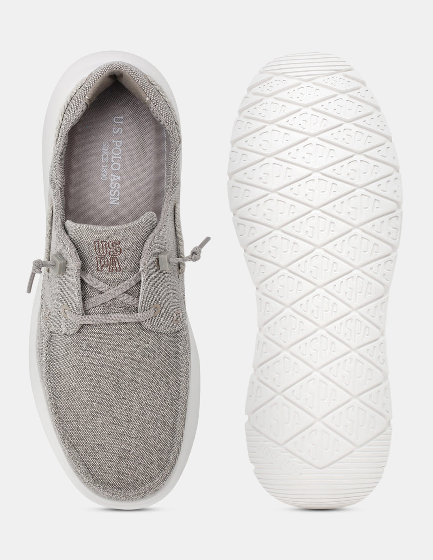 Round Toe Slip Ons Nero Sneakers Beige - U.S. Polo Assn. India | Large