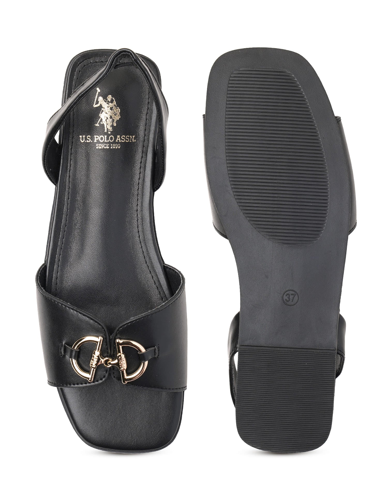 Chiara Black Flats Black - U.S. Polo Assn. India | Large