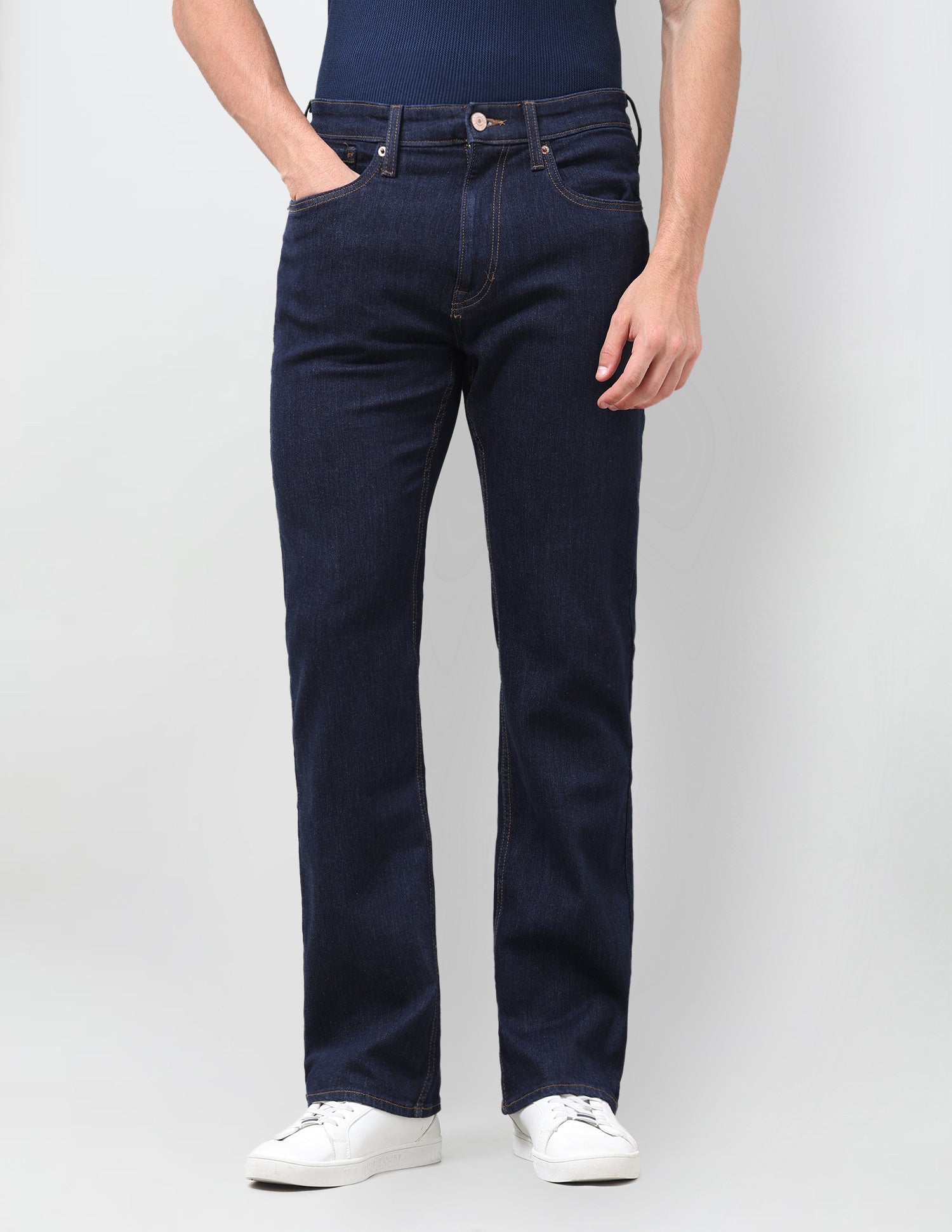 Connor Bootcut Fit Blue Jeans Dark Indigo - U.S. Polo Assn. India | Large