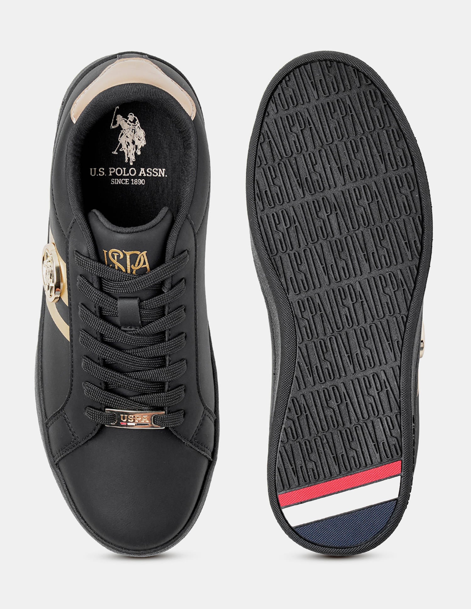 Emery 3.0 Black Sneakers Shoes Black - U.S. Polo Assn. India | Large