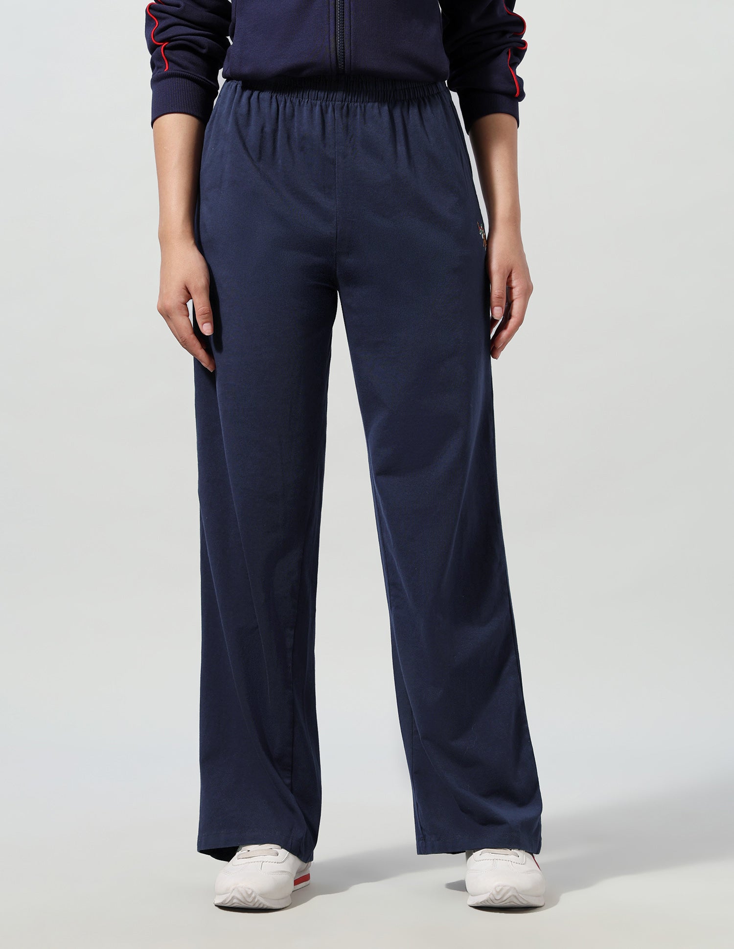 Wide Leg Fit Lounge Wear Pants Navy - U.S. Polo Assn. India | Large