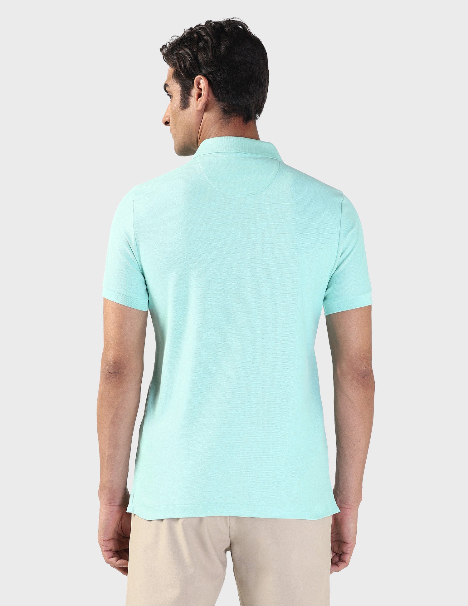 Liquid Cotton Slim Polo Shirt Aqua - U.S. Polo Assn. India | Large
