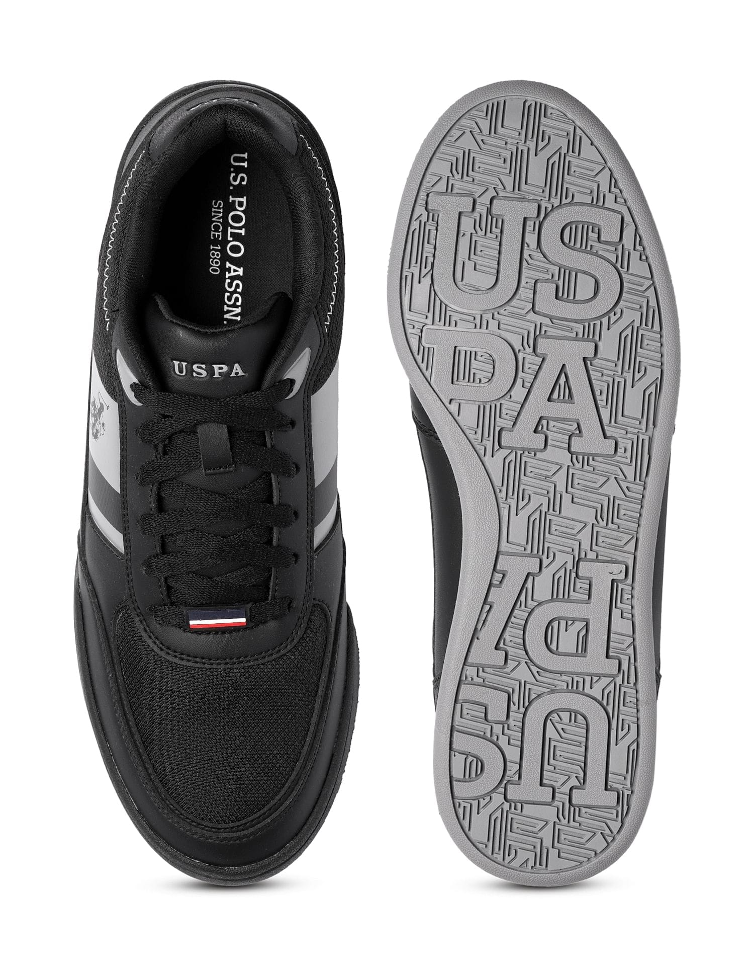 Luis Colourblocked Sneakers Black - U.S. Polo Assn. India | Large