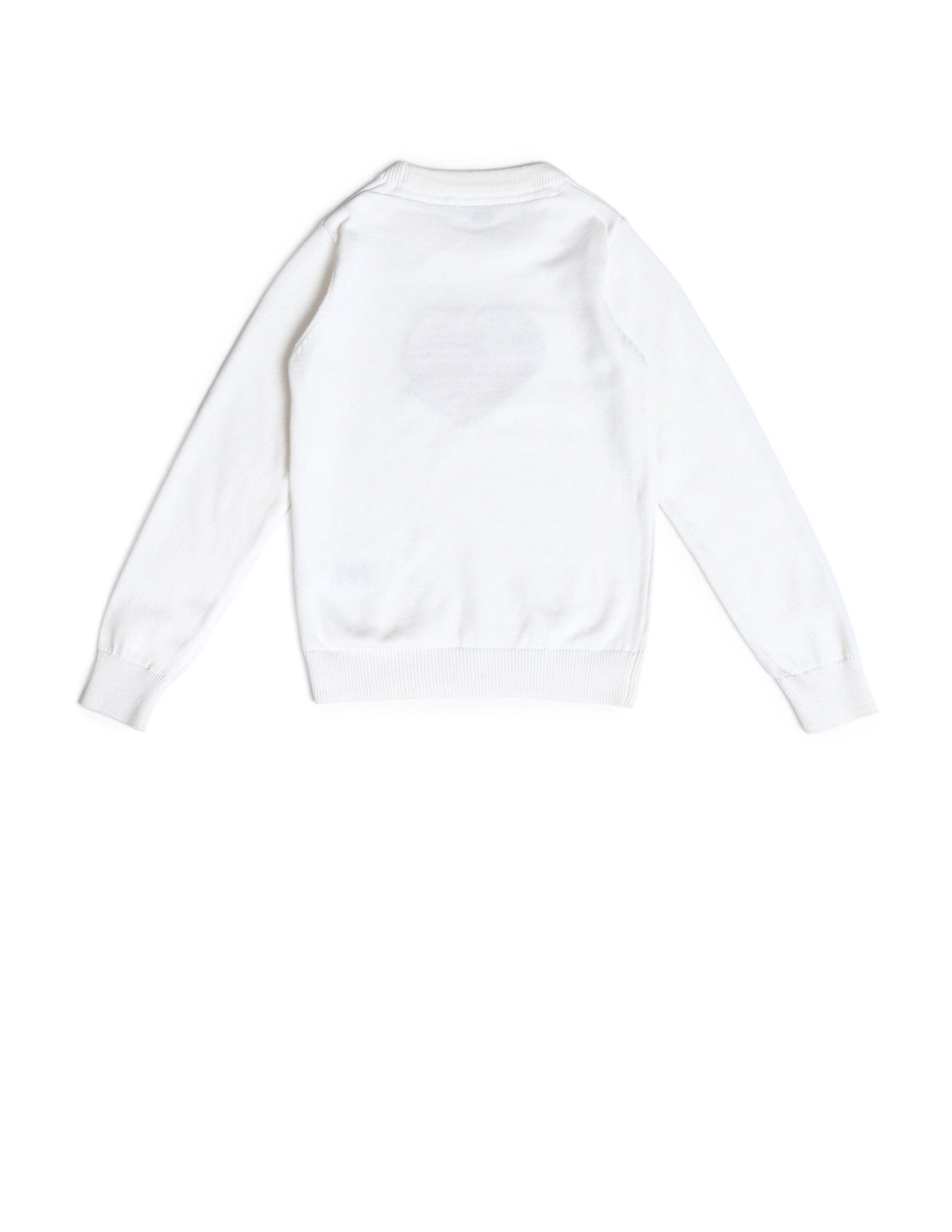 Girls Regular Fit Graphic Printed Sweater Off White - U.S. POLO ASSN. | Large