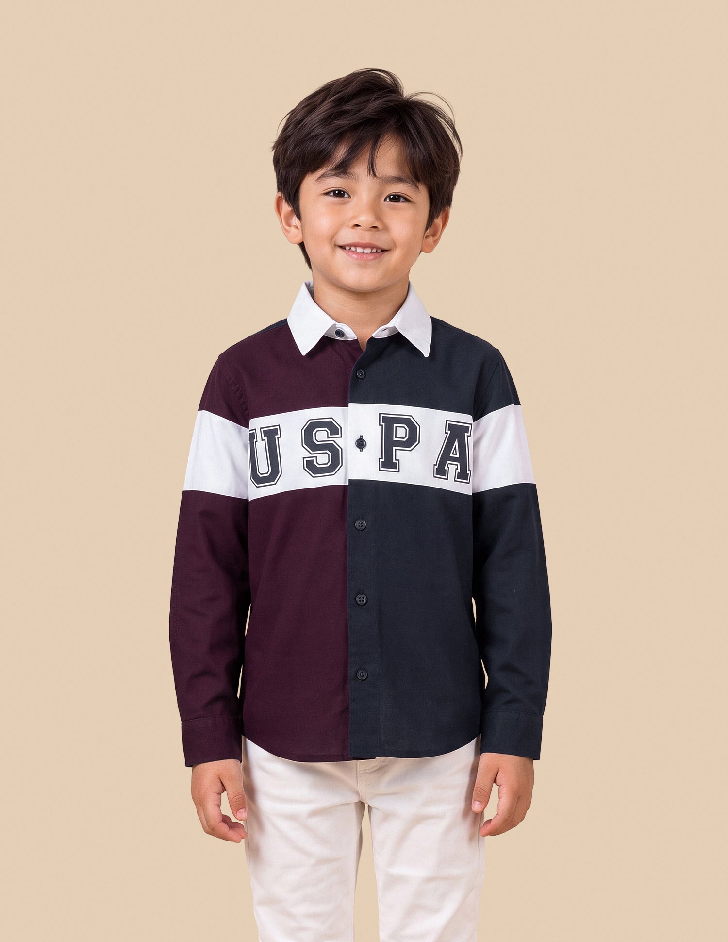 Brand Printed Oxford Shirt Red - U.S. Polo Assn. India | Large
