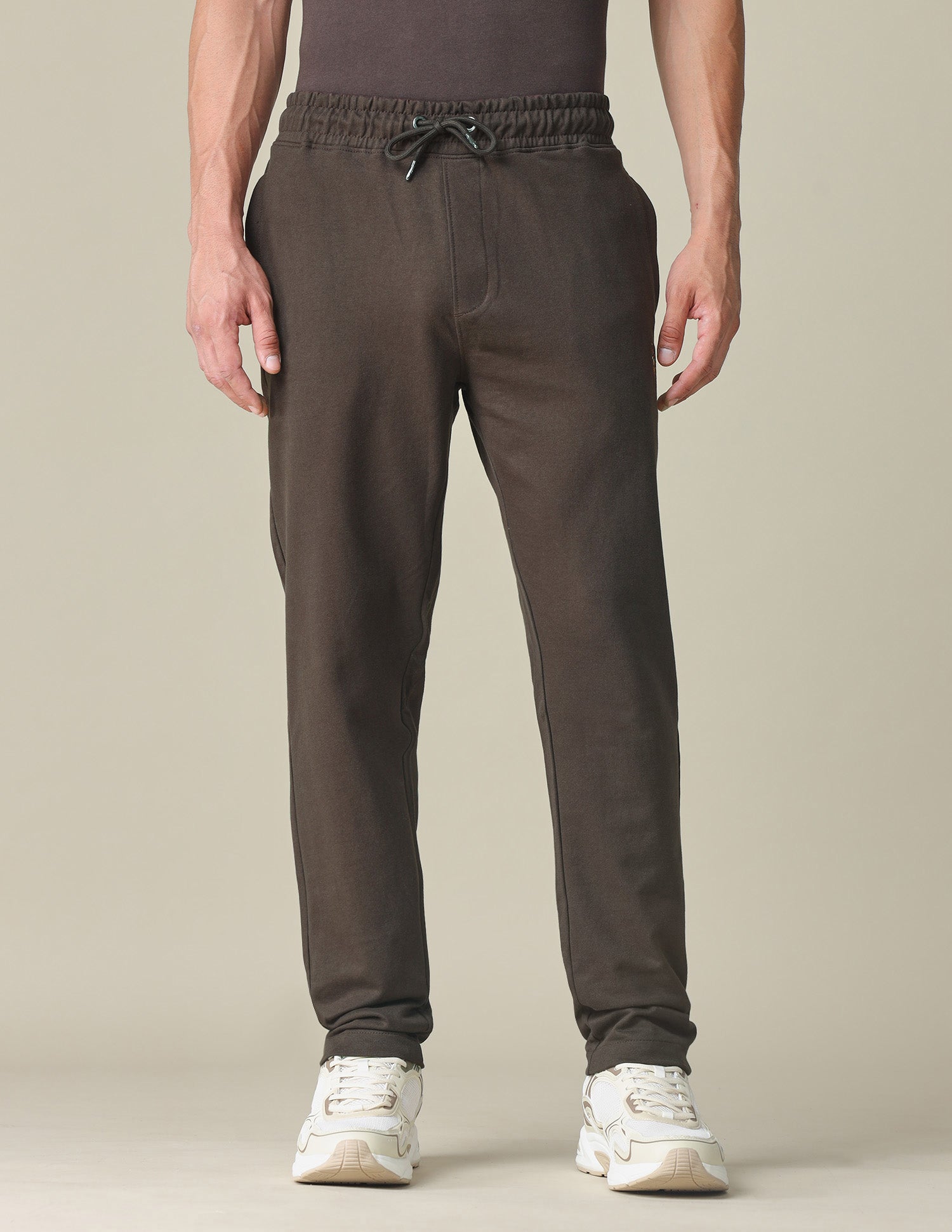 Solid Regular Fit Track Pants Choco - U.S. POLO ASSN. | Large