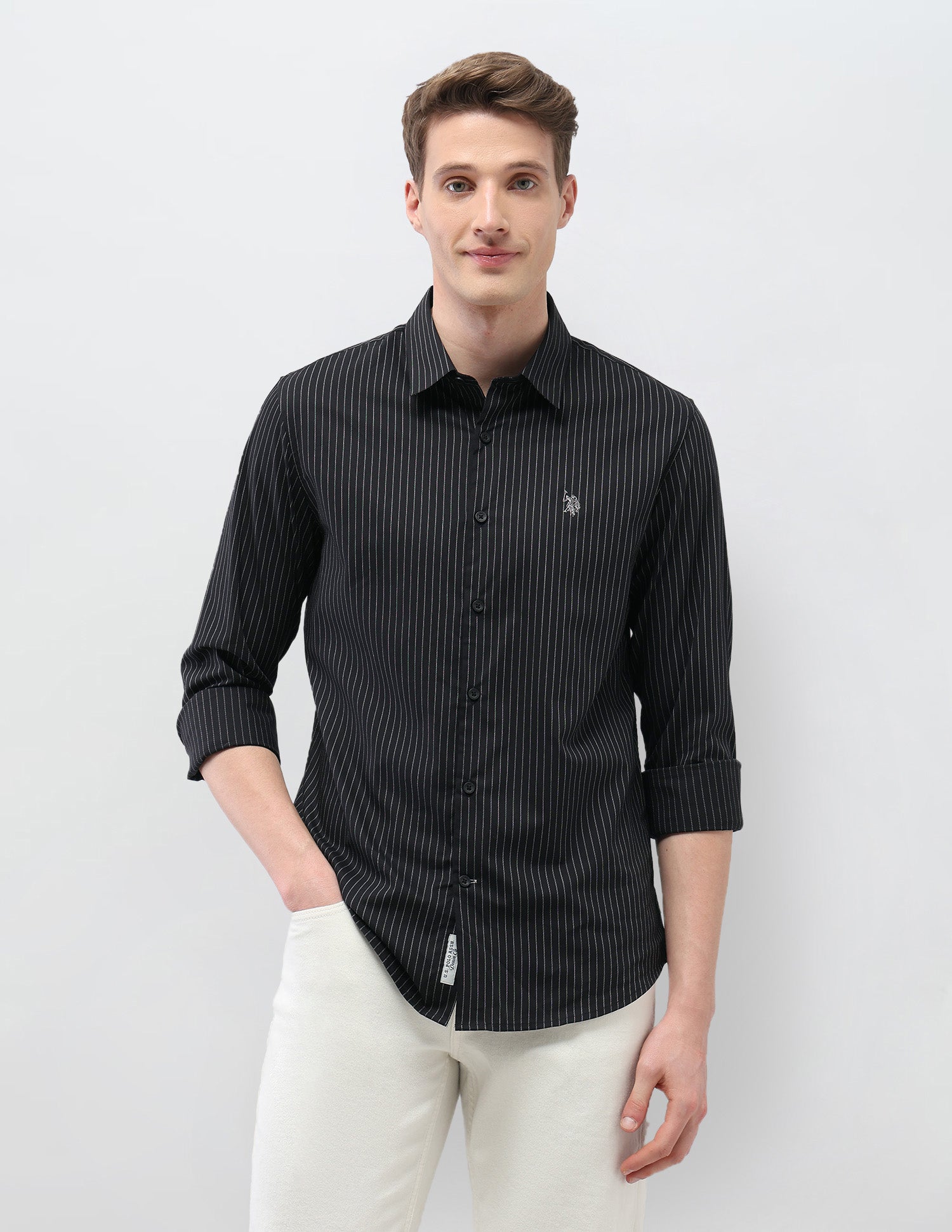 Black & Gold Regular Fit Shirt Black - U.S. Polo Assn. India | Large