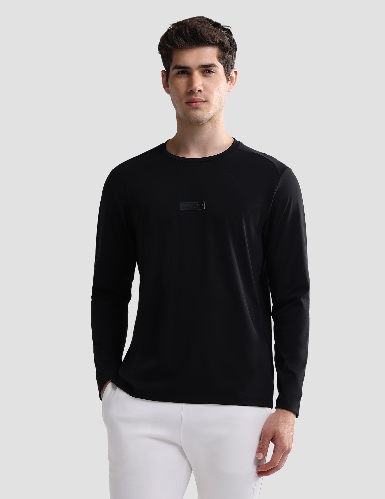 Solid Slim Fit Active T-Shirt Black - U.S. Polo Assn. India | Large