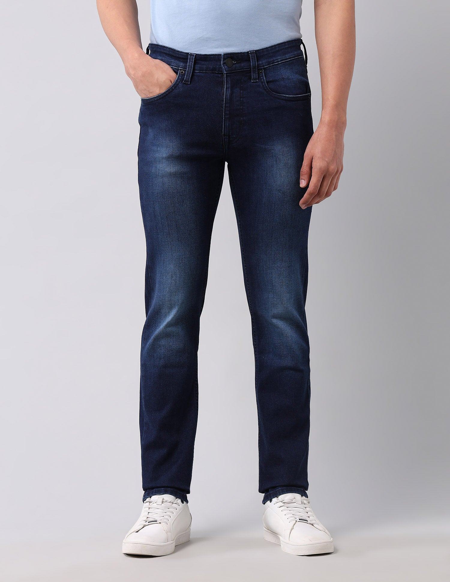 Regallo Skinny Fit Blue Jeans Dark Blue - U.S. Polo Assn. India | Large