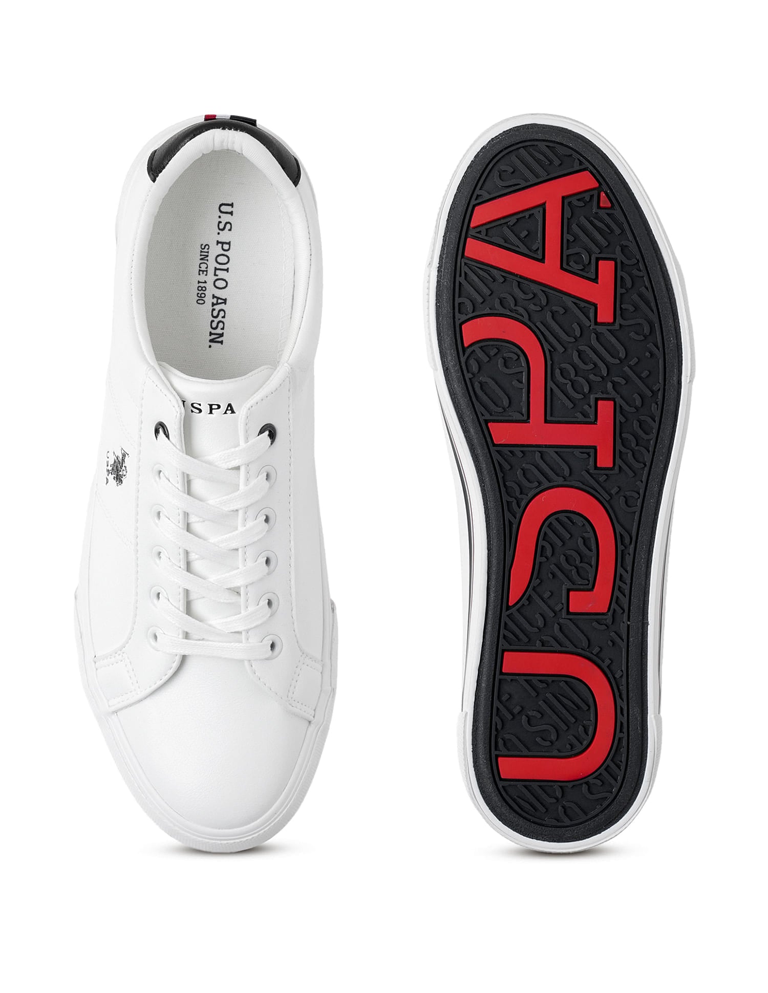 Men Solid Padry 4.0 Sneakers White - U.S. Polo Assn. India | Large