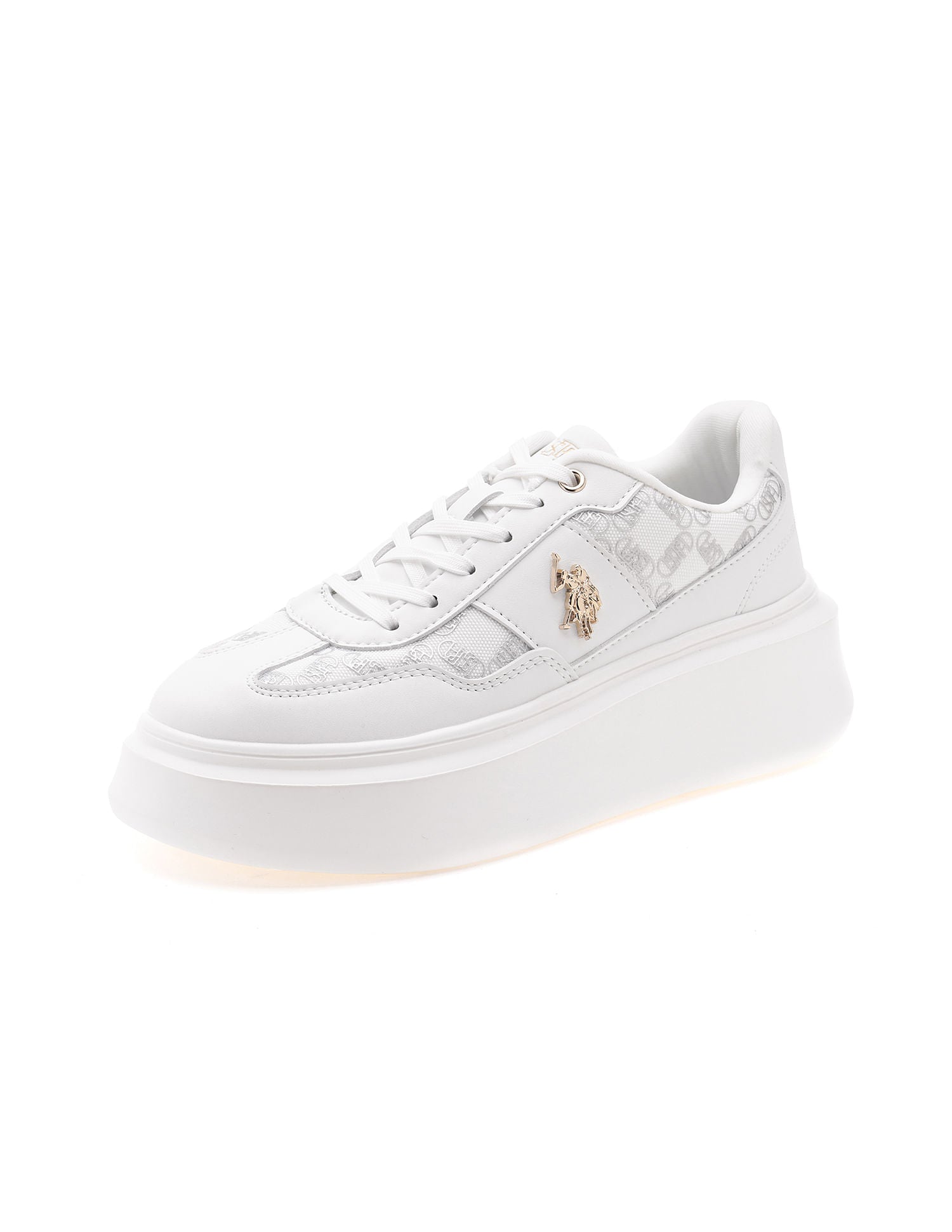 Women Marlene 2.0 Lace Up Sneakers White - U.S. Polo Assn. India | Large