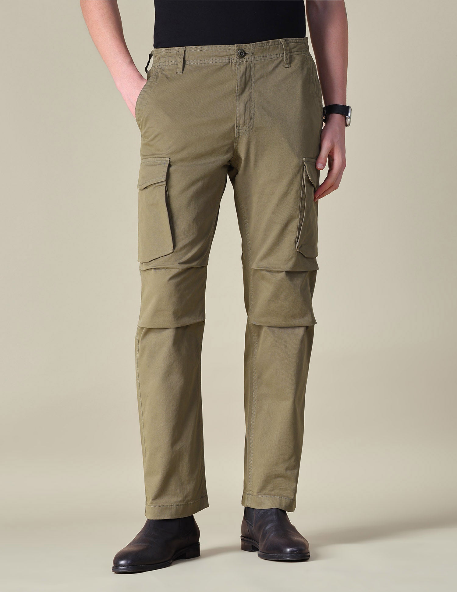 Twill Regular Fit Cargos Tan - U.S. POLO ASSN. | Large