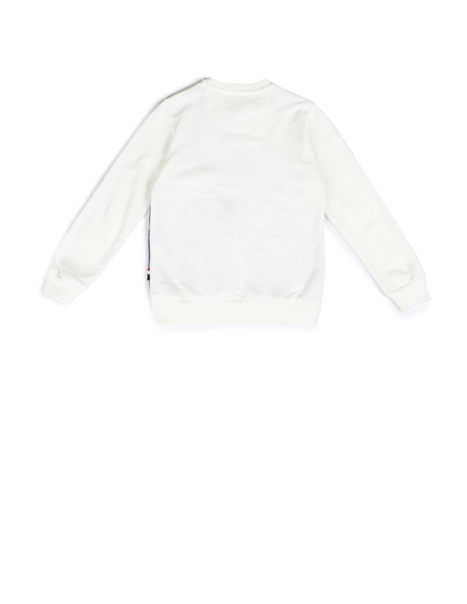 Boys Brand Printed Regular Fit Sweatshirt White - U.S. Polo Assn. India | Large