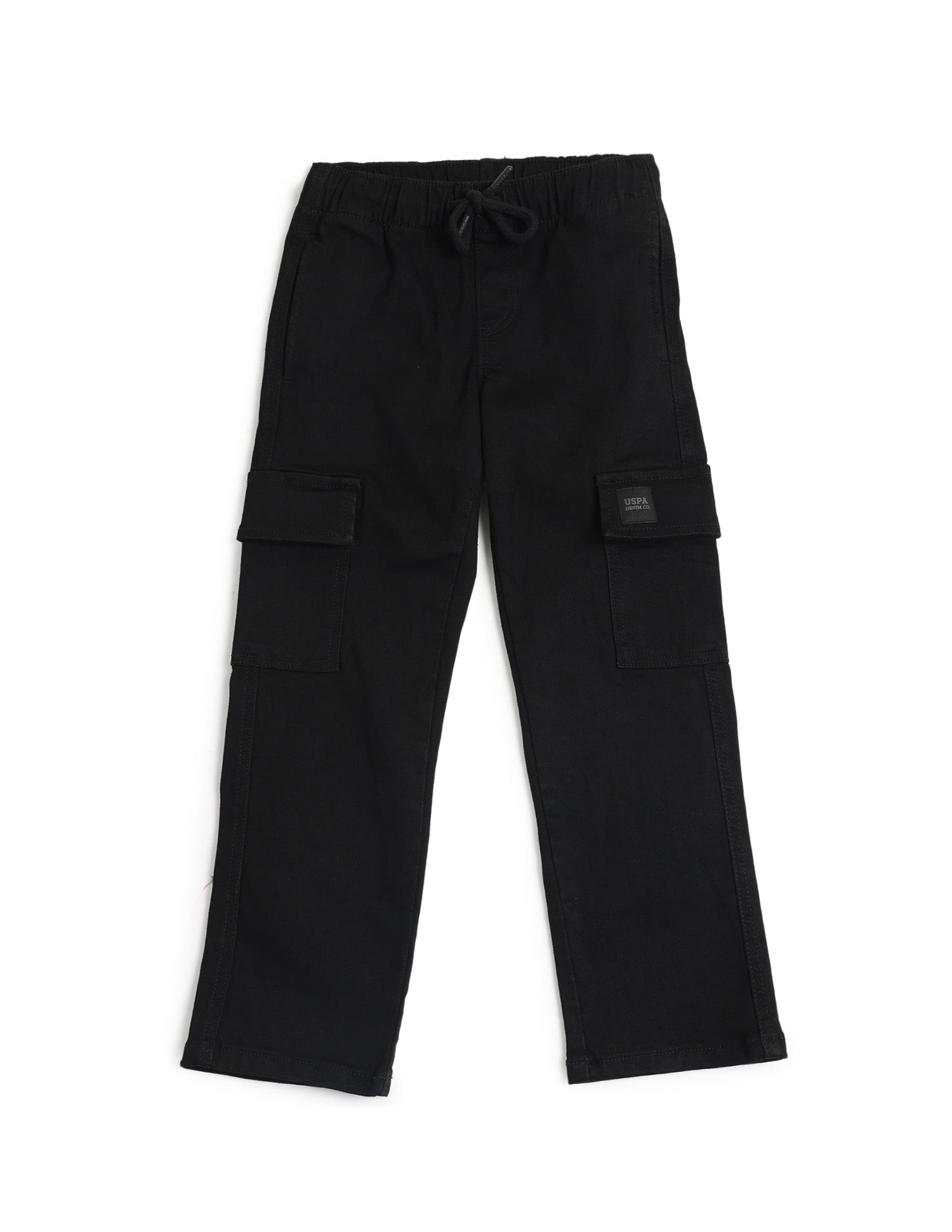 Boys Regular Fit Cargo Jeans Black - U.S. POLO ASSN. | Large