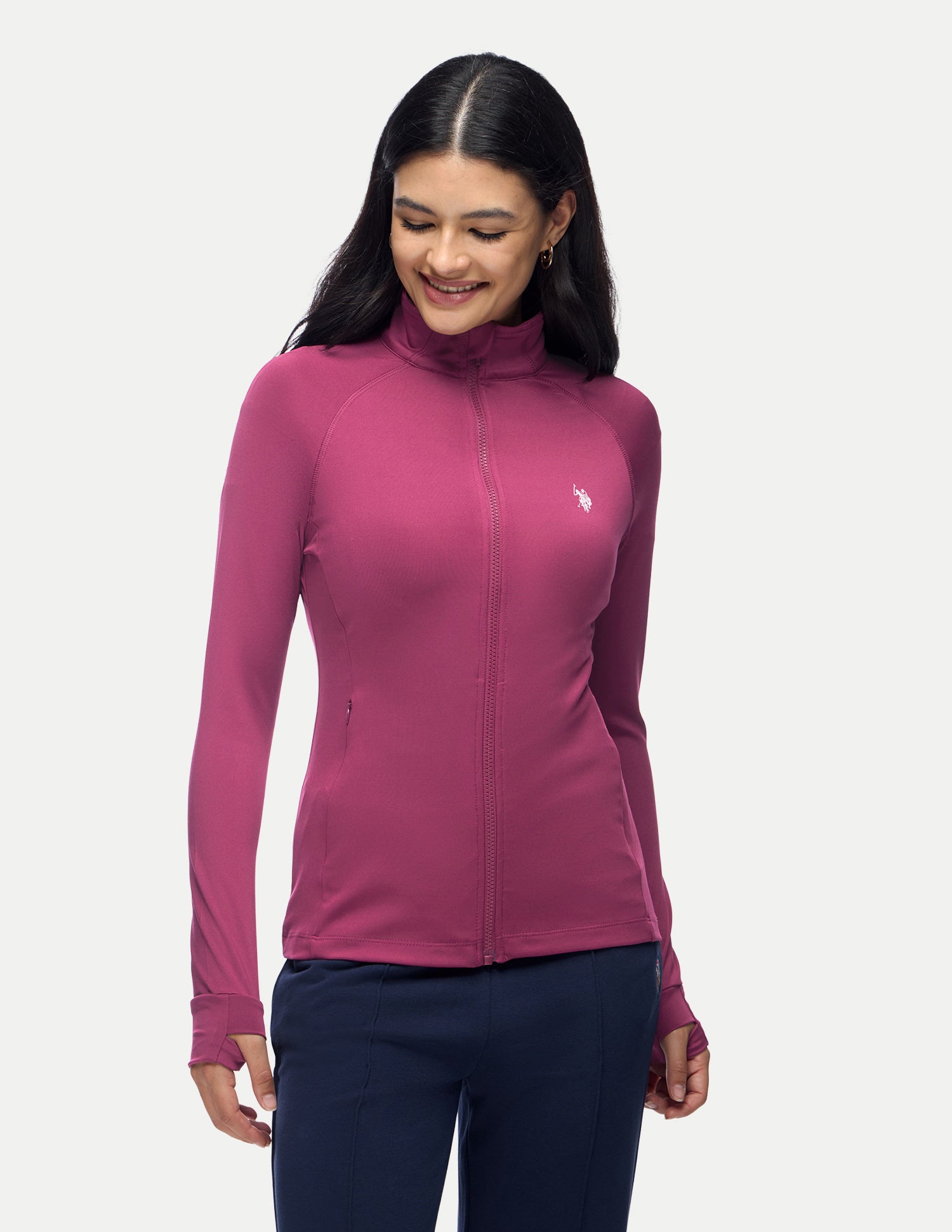Snug Fit Performance Sports Jacket Wine - U.S. Polo Assn. India | Large