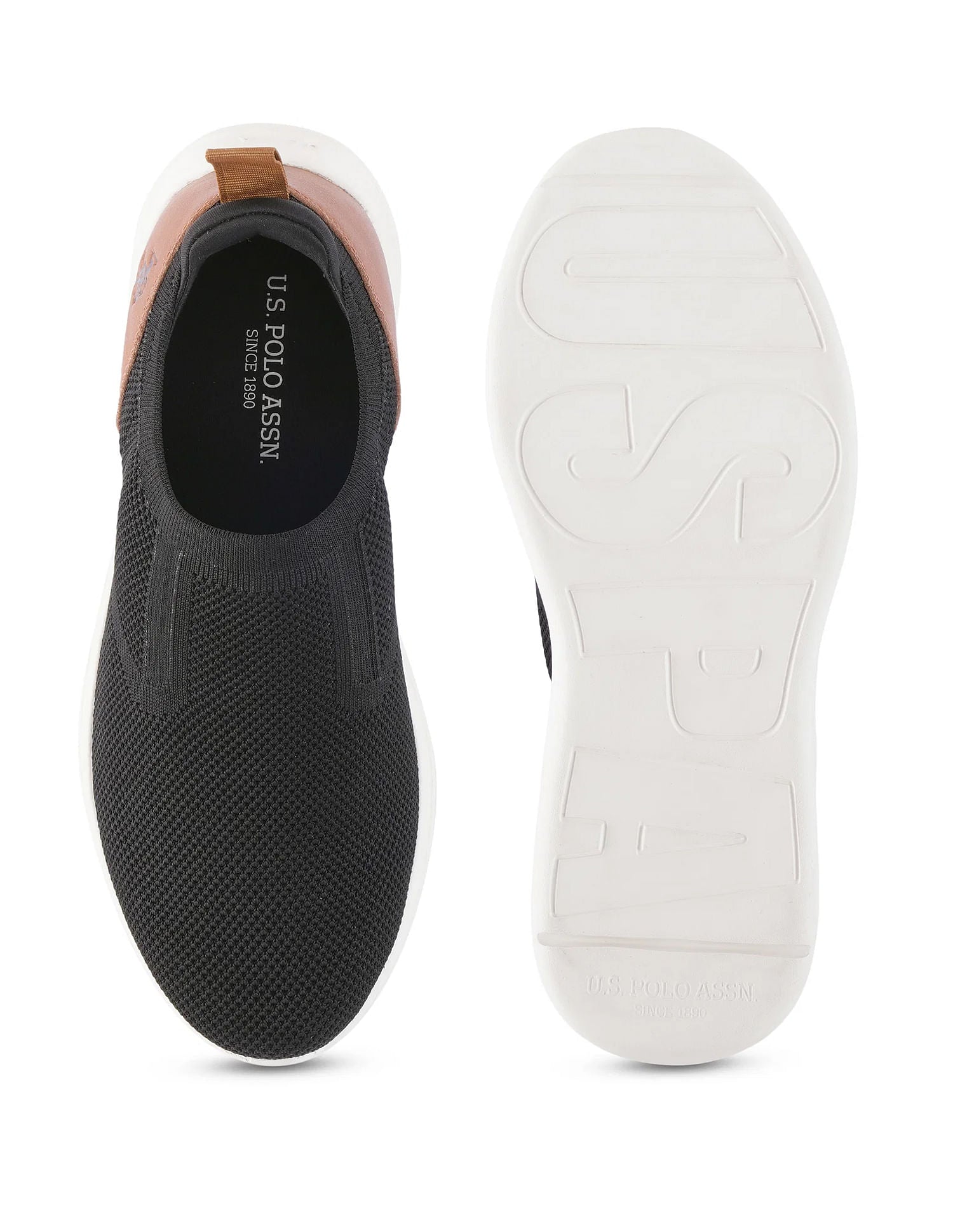 Men Tenore 2.0 Black Uspa Sport  Sneaker Slip On Black - U.S. Polo Assn. India | Large