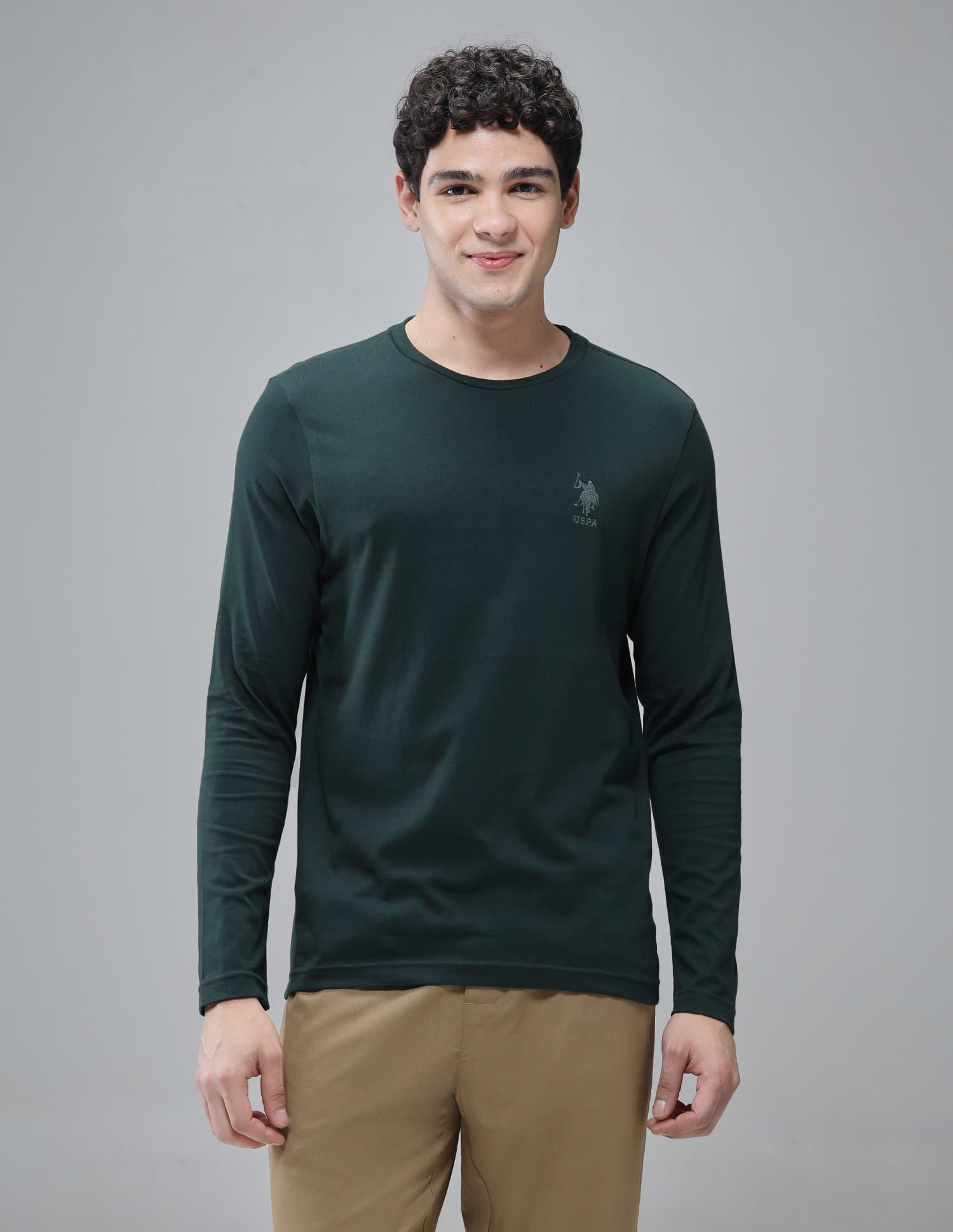 Crew Neck Solid I693 Lounge T-Shirt - Pack Of 1 Scarab - U.S. Polo Assn. India | Large