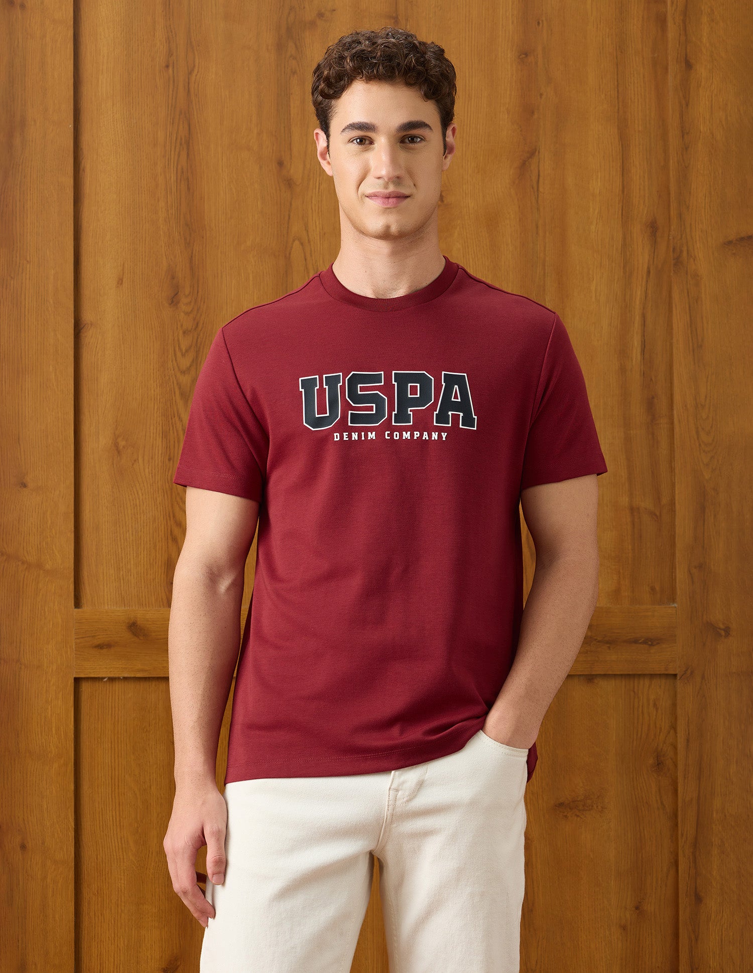 Brand Appliqued Relaxed Fit T-Shirt Red - U.S. Polo Assn. India | Large