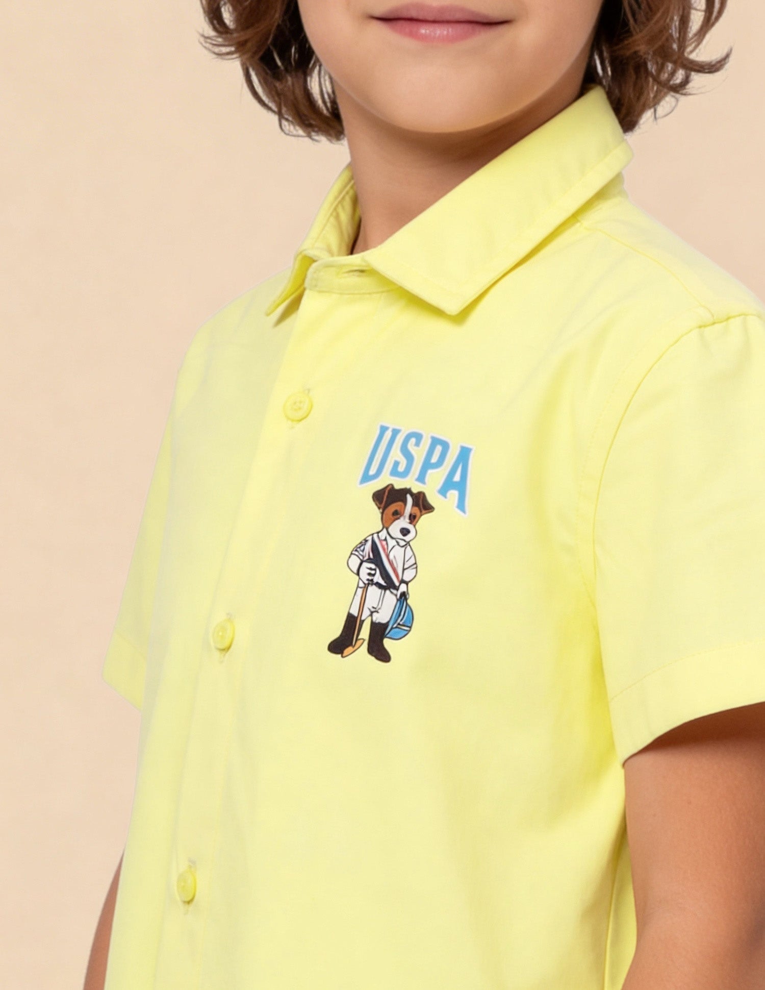 Graphic Brand Printed Shirt Yellow - U.S. Polo Assn. India | Large