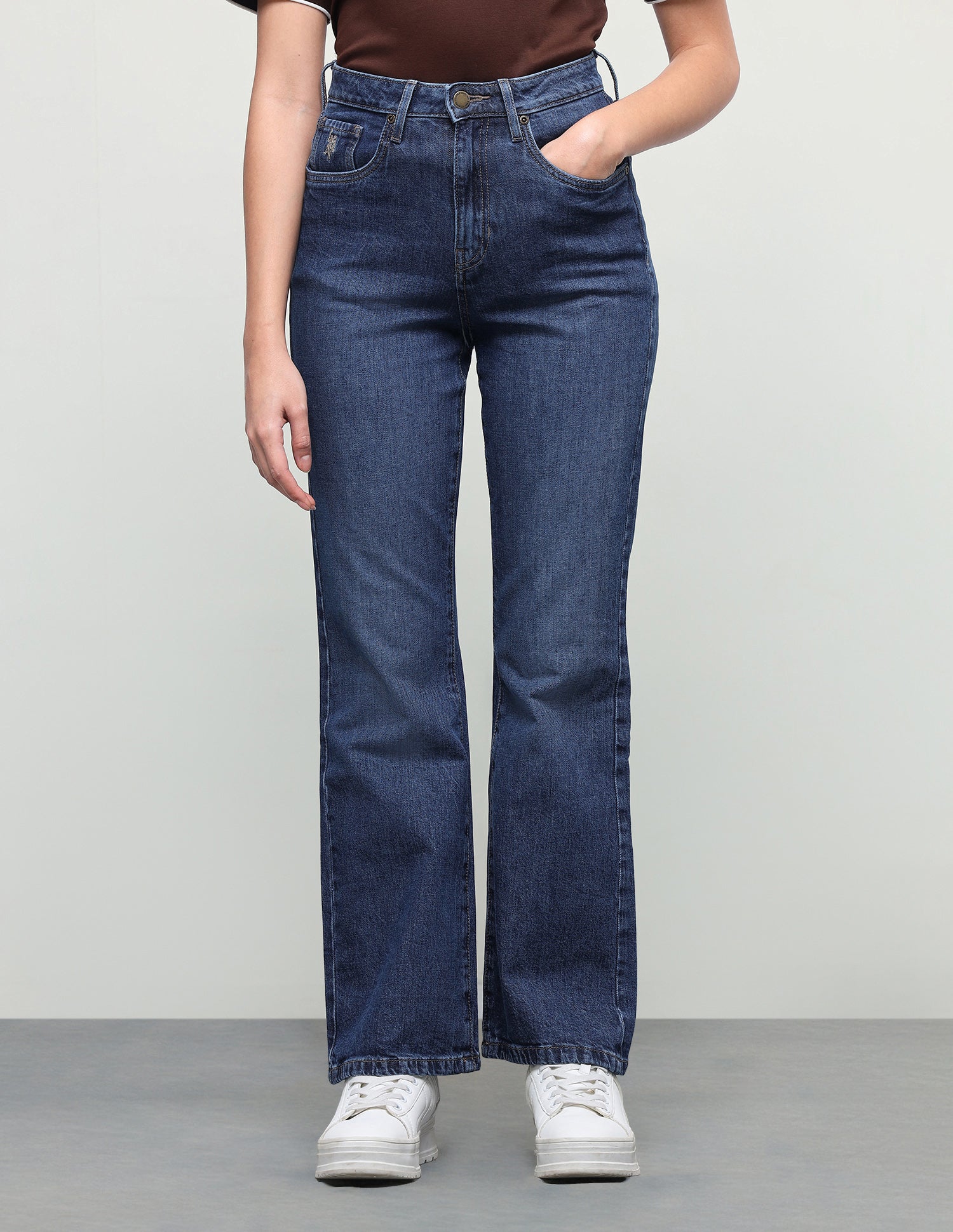 Bootcut Fit Blue Jeans Dark Blue - U.S. Polo Assn. India | Large