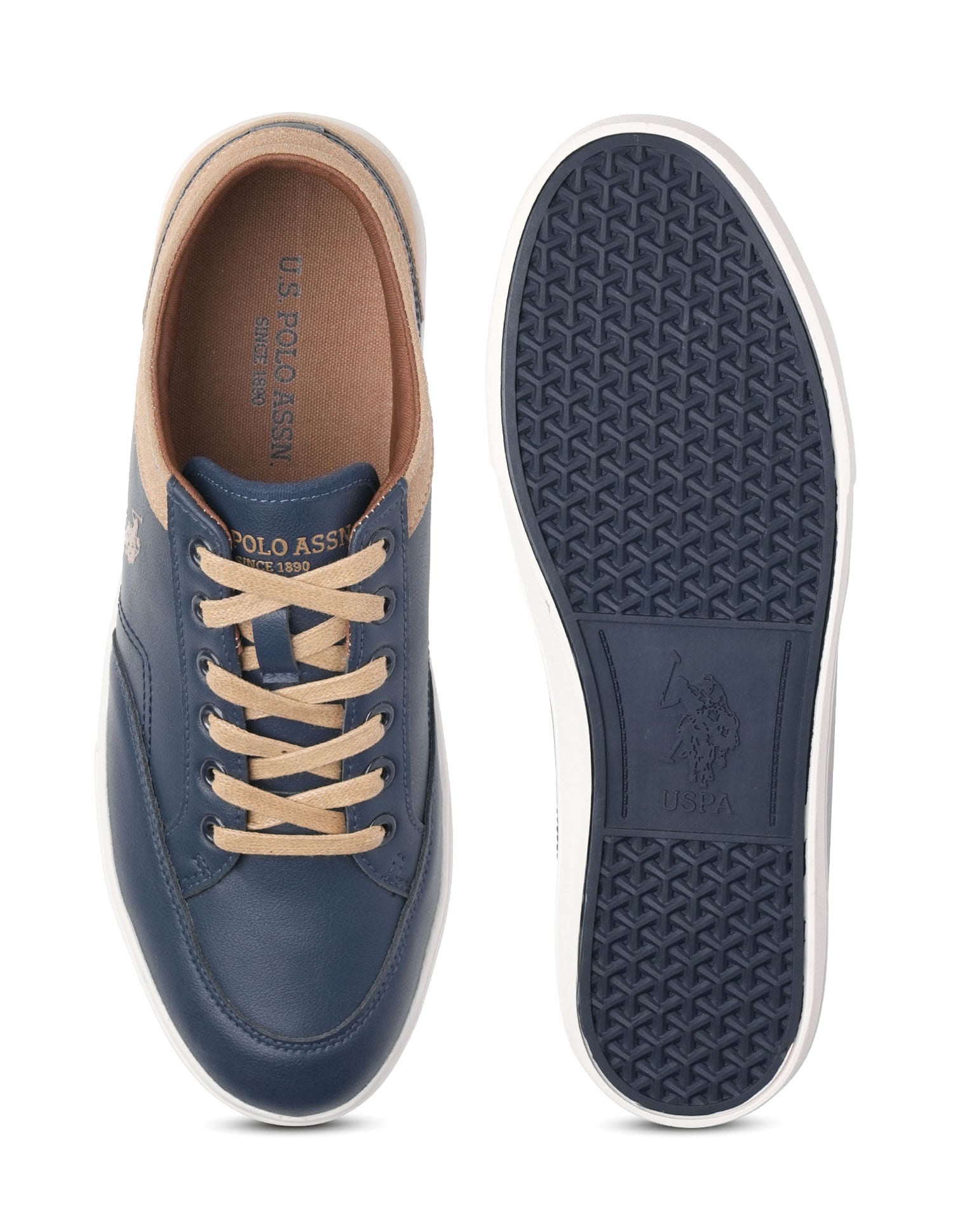 Men Monton 7.0 Colourblocked Sneakers Navy - U.S. Polo Assn. India | Large