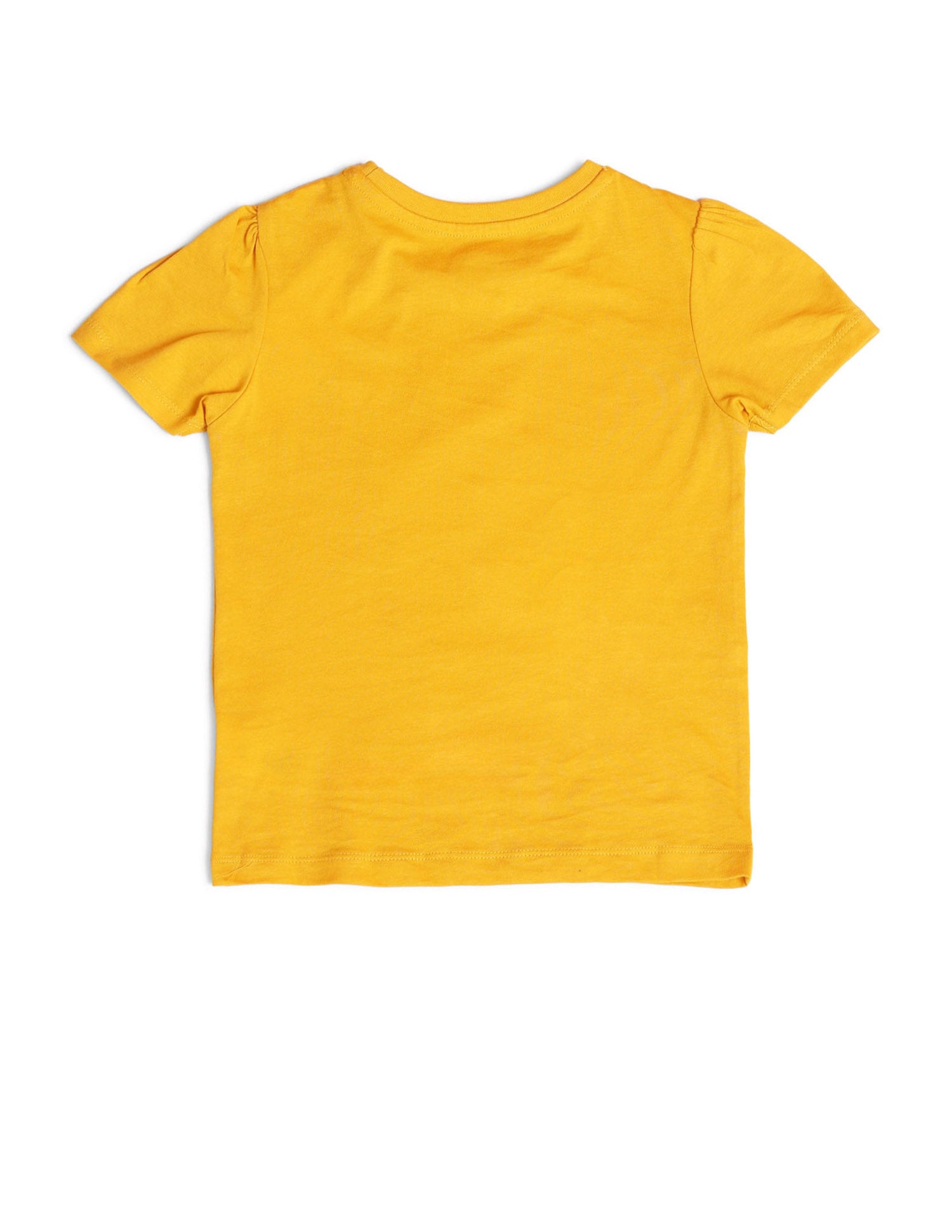 Girls Embellished Regular Fit T-Shirt Yellow - U.S. POLO ASSN. | Large