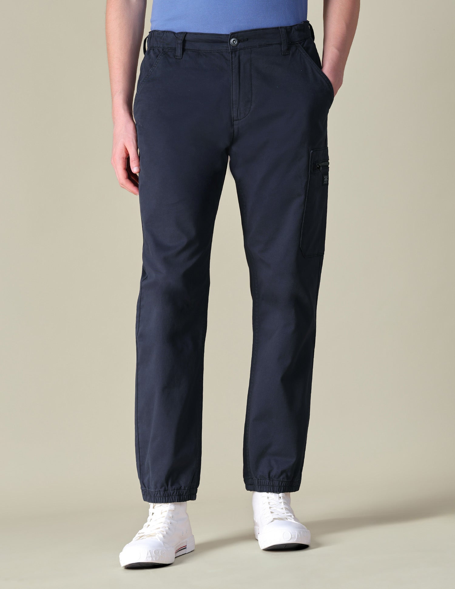 Mid Rise Regular Fit Cargos Navy - U.S. POLO ASSN. | Large