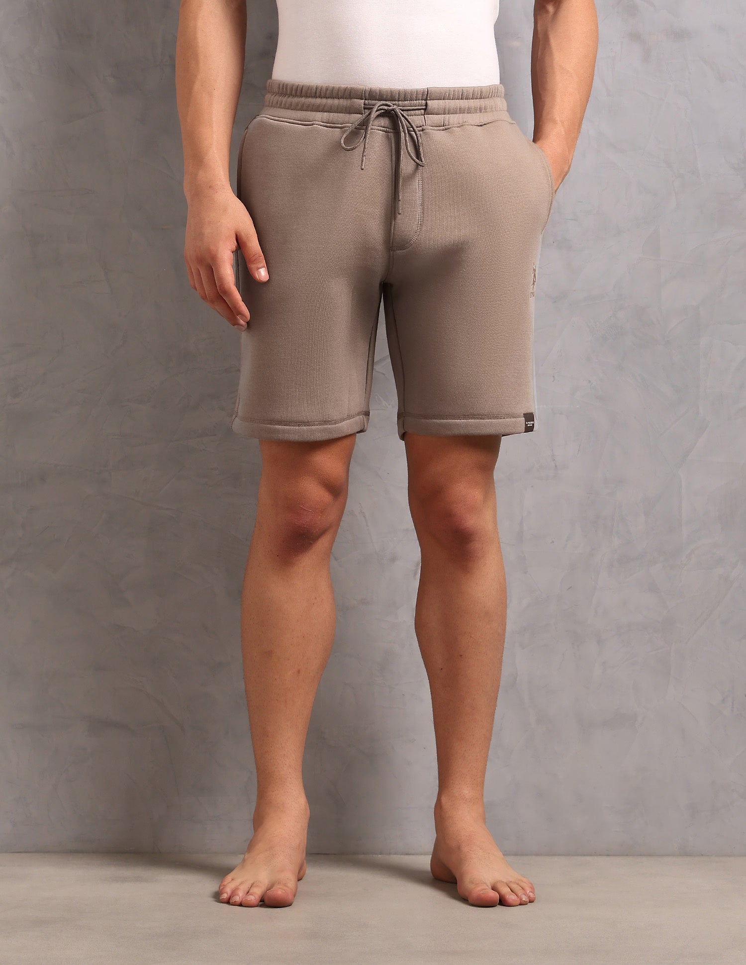 Cotton Terry OES10 Lounge Shorts - Pack Of 1 Light Brown - U.S. POLO ASSN. | Large