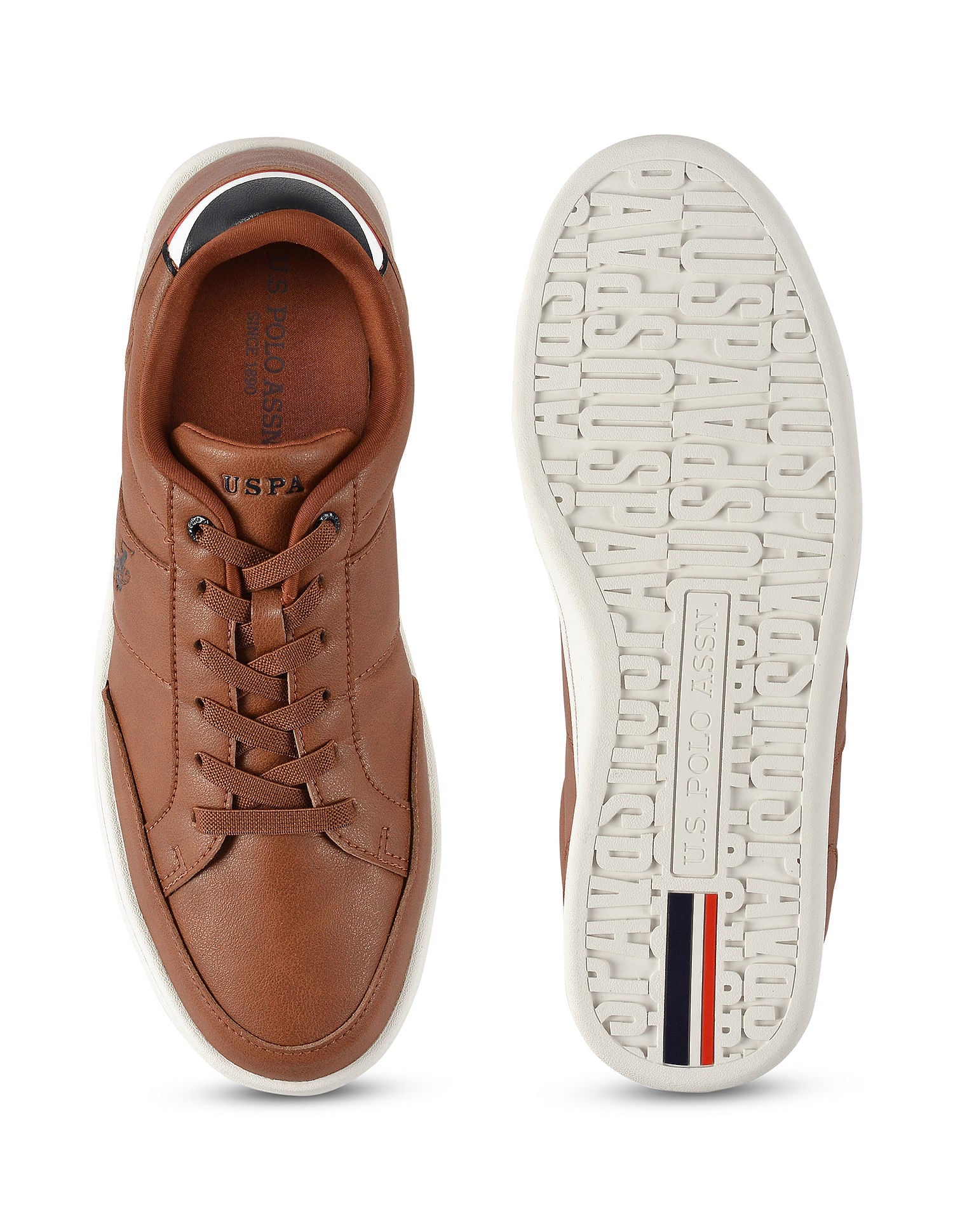 Men Lace Up Ulrin Sneakers Tan - U.S. Polo Assn. India | Large