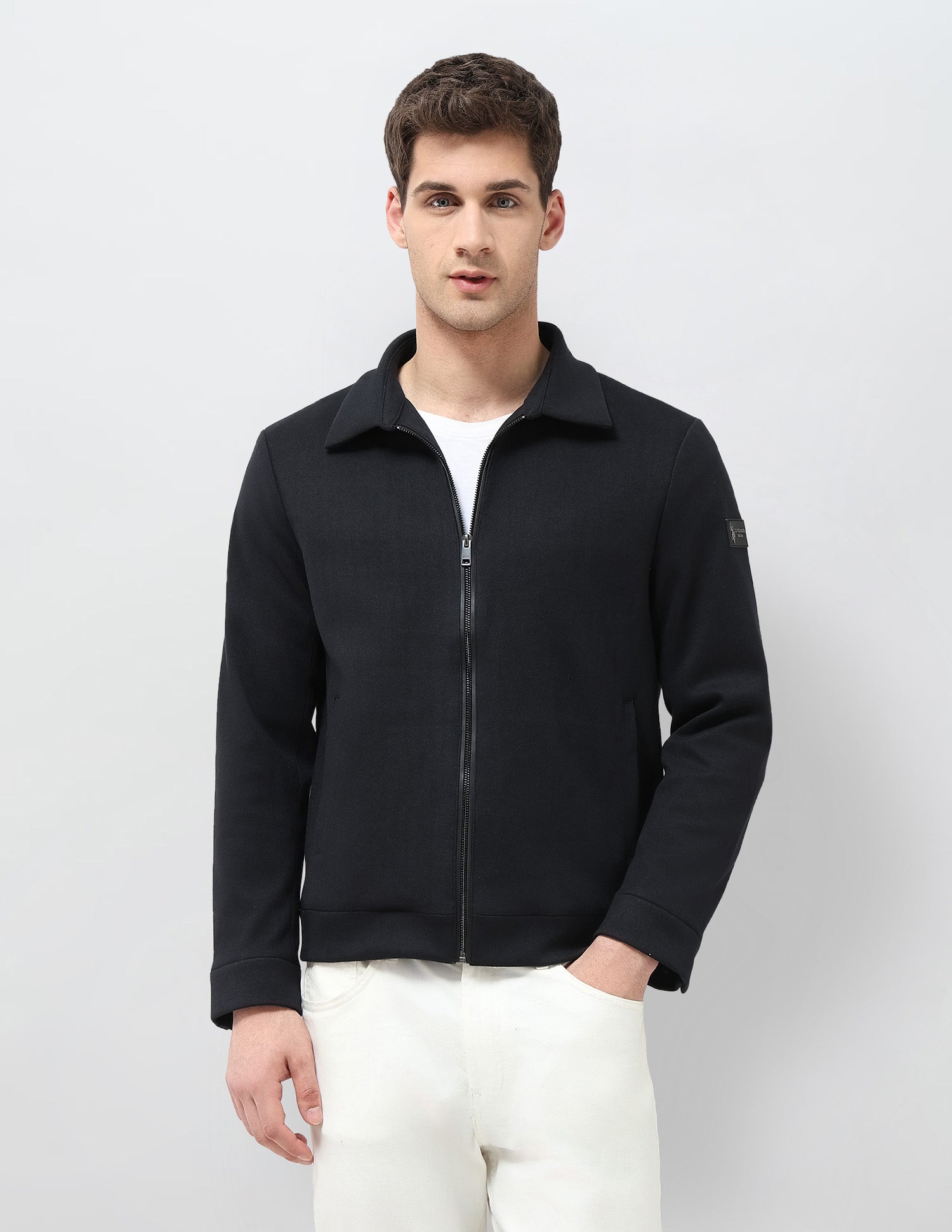 Solid Regular Fit Jacket Blue - U.S. POLO ASSN. | Large