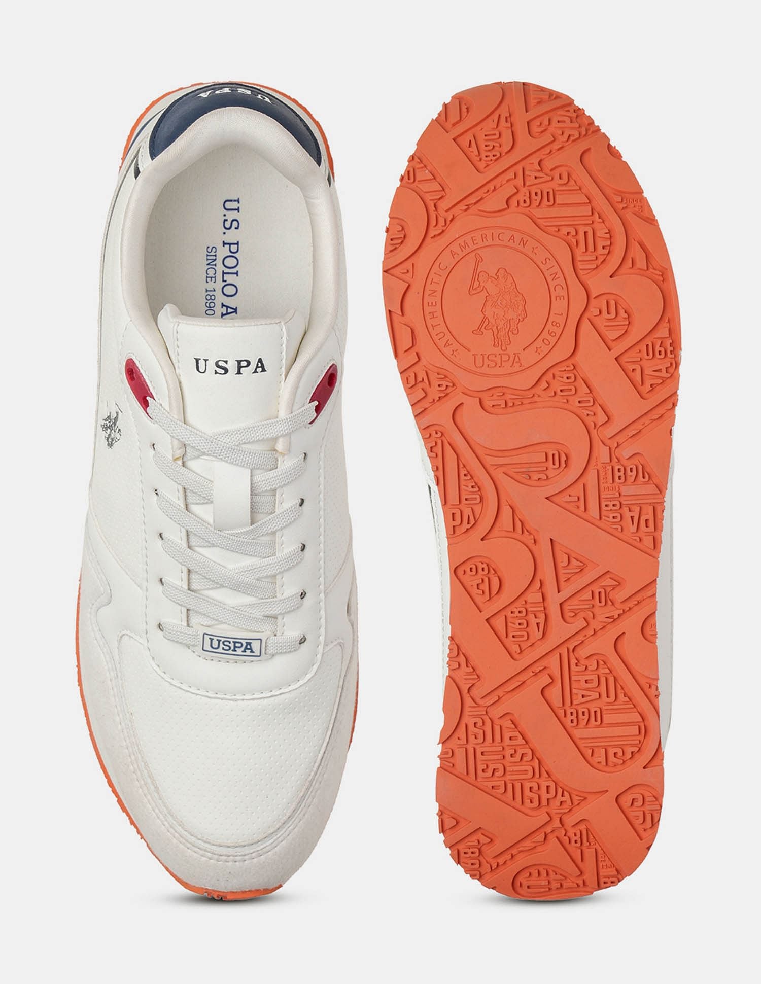 Men Lowen 2.0 Colour Blocked Sneakers White - U.S. POLO ASSN. | Large