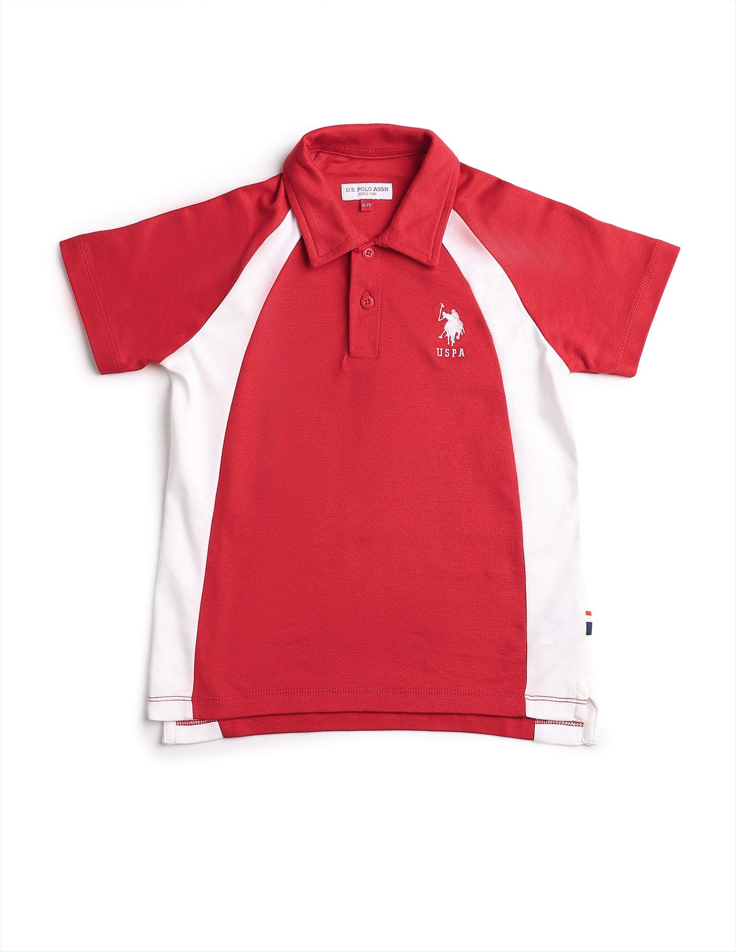 Boys Regular Fit Colourblocked Polo Shirt Red - U.S. POLO ASSN. | Large