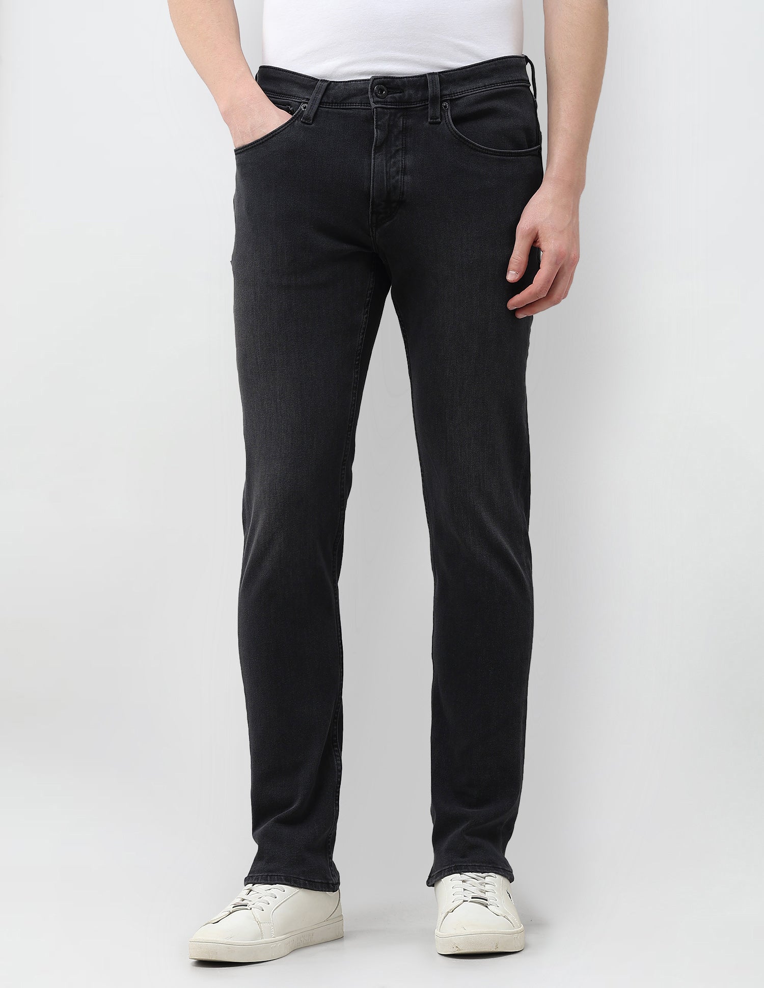 Brandon Slim Tapered Fit Black Jeans Black - U.S. Polo Assn. India | Large