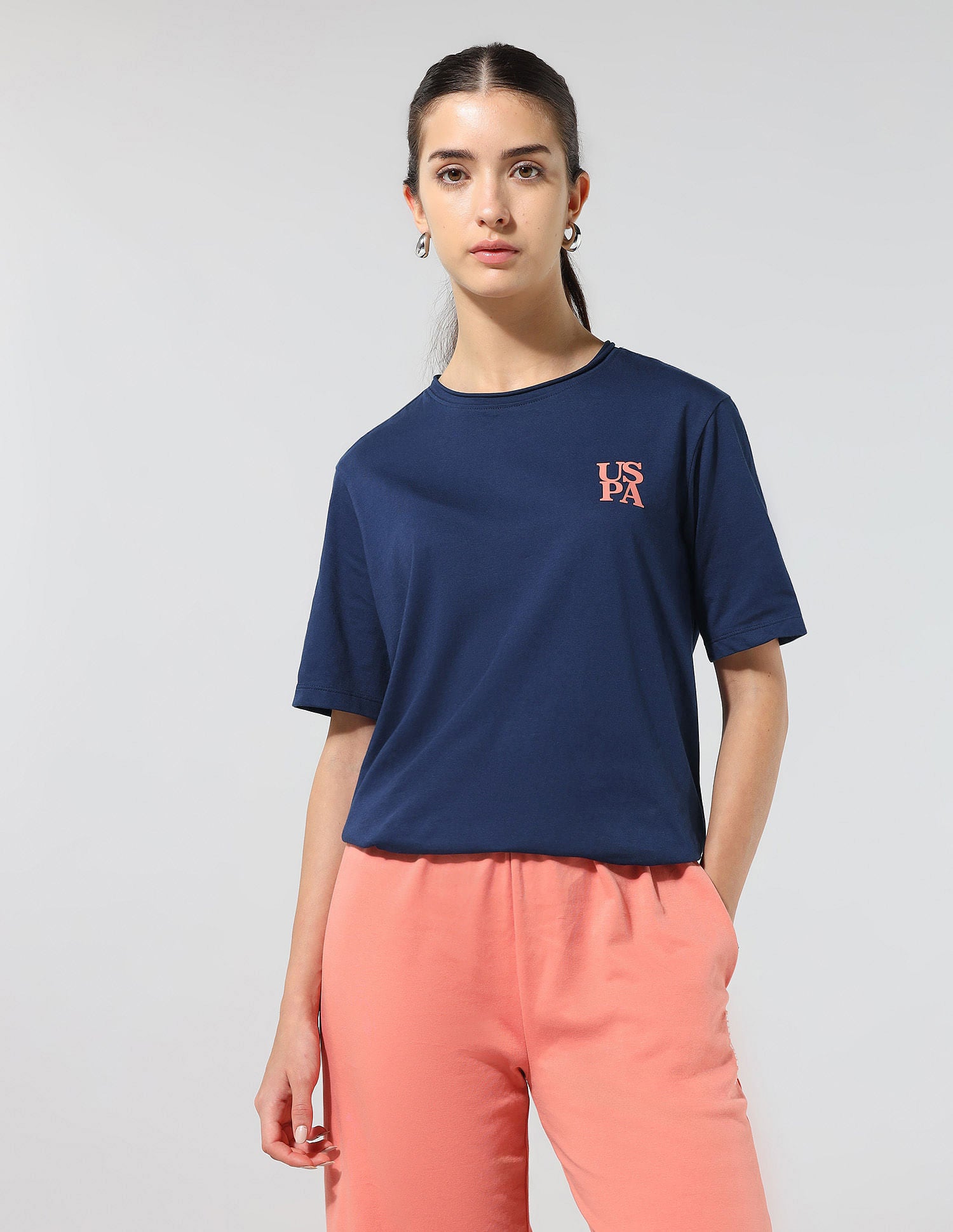 Relaxed Fit Solid Lounge T-Shirt Navy - U.S. POLO ASSN. | Large