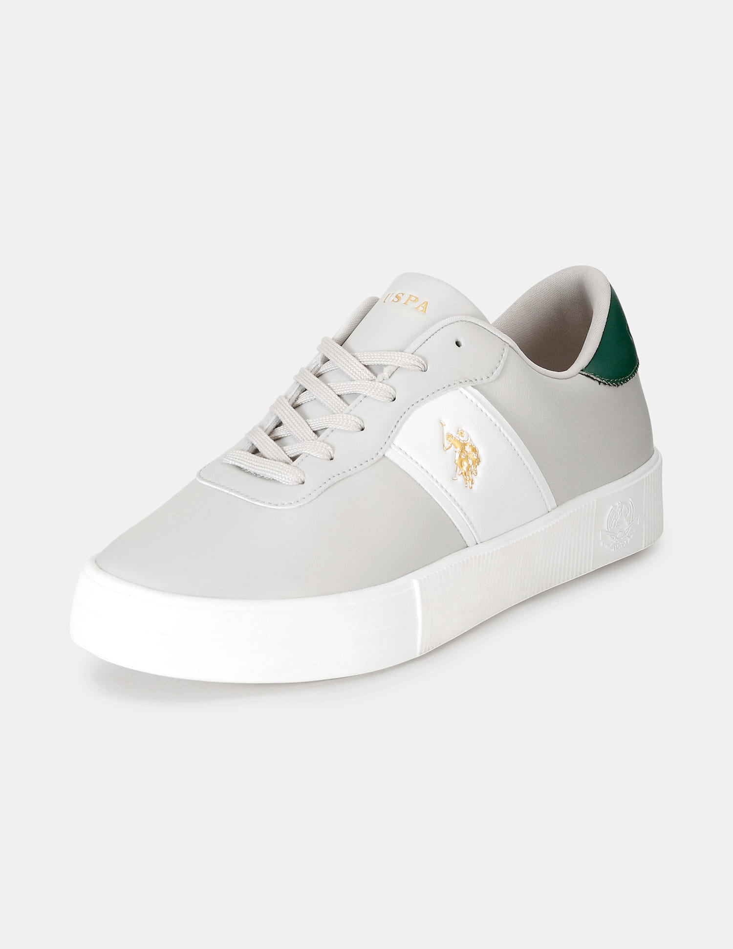 Men Colour Blocked Mees 2.0 Sneakers Light Grey - U.S. POLO ASSN. | Large