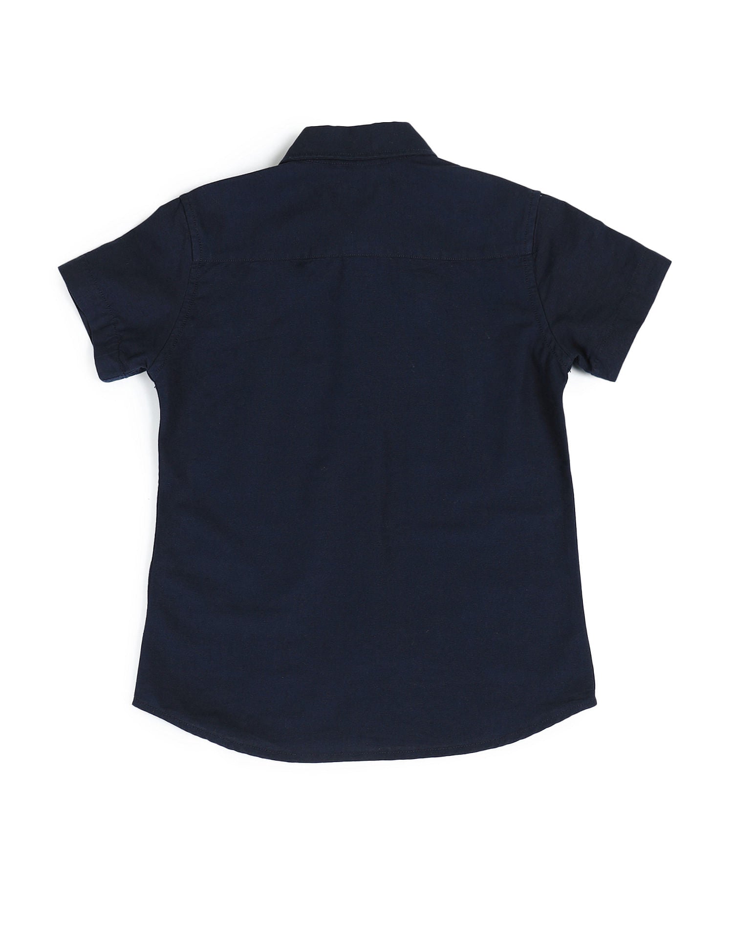 Dobby Regular Fit Solid Shirt Navy - U.S. POLO ASSN. | Large