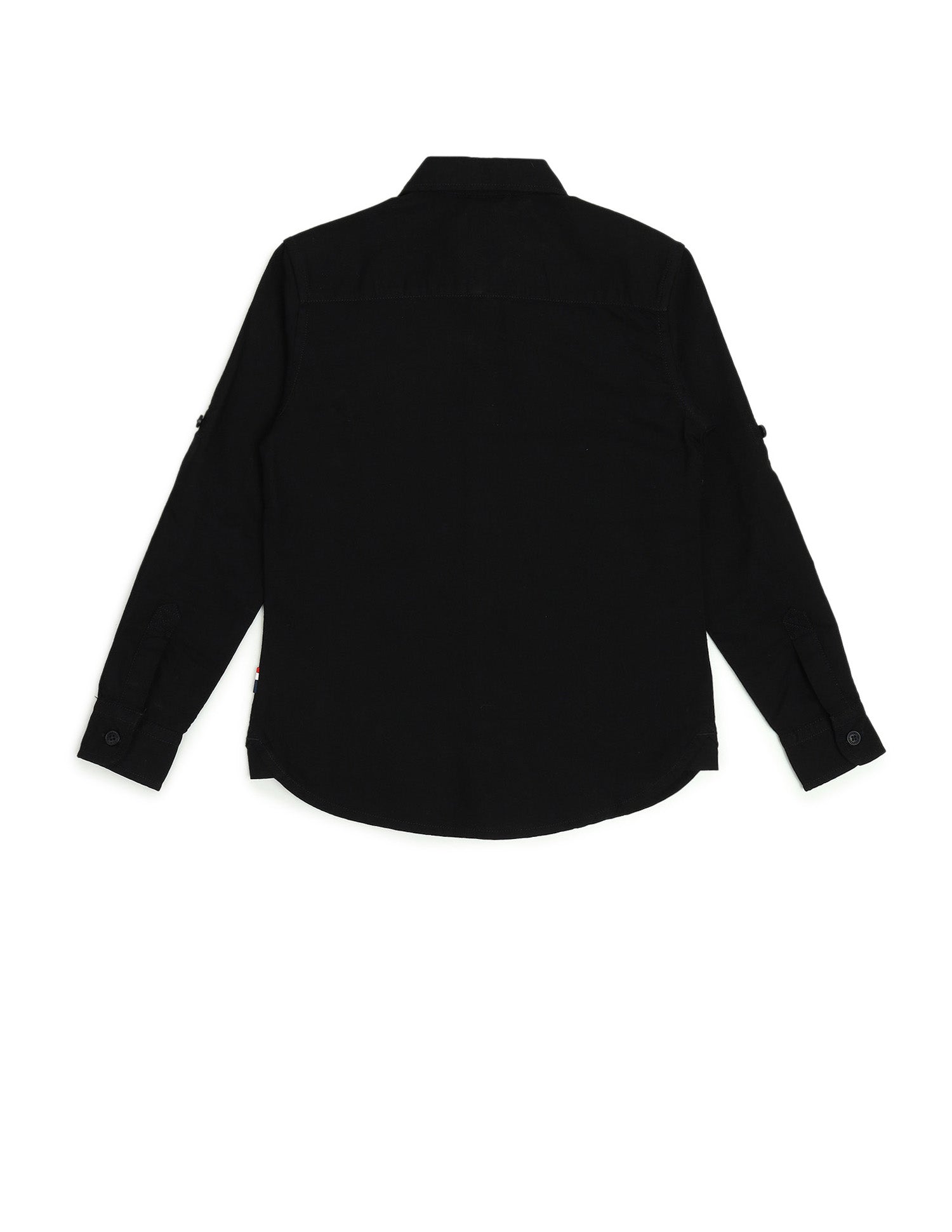 Boys Brand Stripe Cotton Shirt Black - U.S. POLO ASSN. | Large