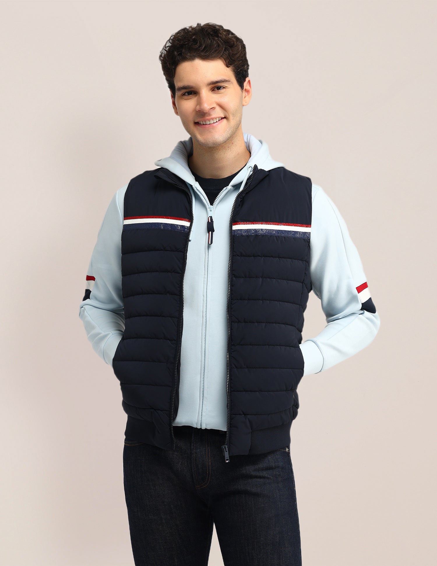 Solid Regular Fit Jacket Navy - U.S. POLO ASSN. | Large