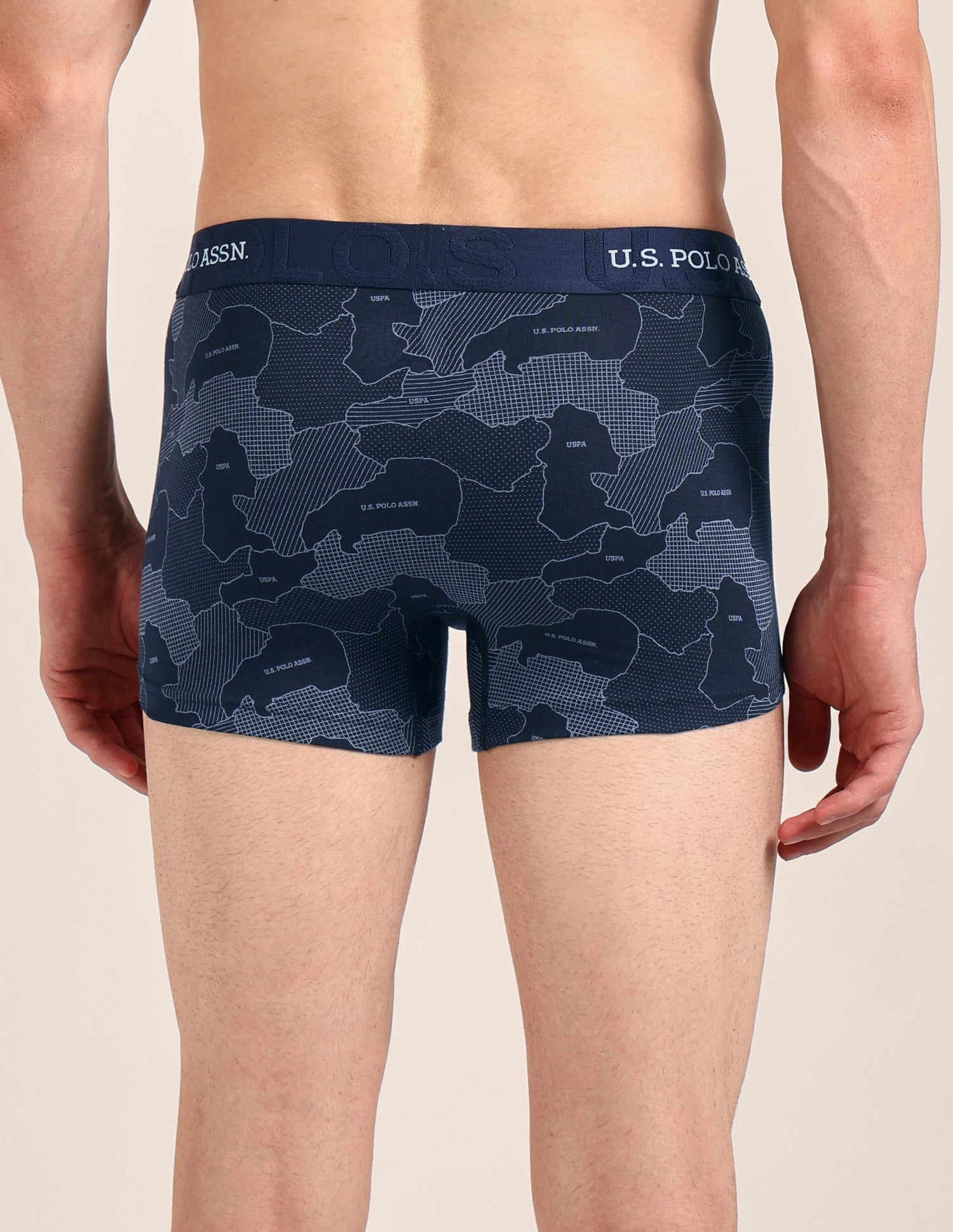 Printed Cotton Stretch Essential OET23 Trunk - Pack Of 2 Bistro Green/Oceana - U.S. Polo Assn. India | Large