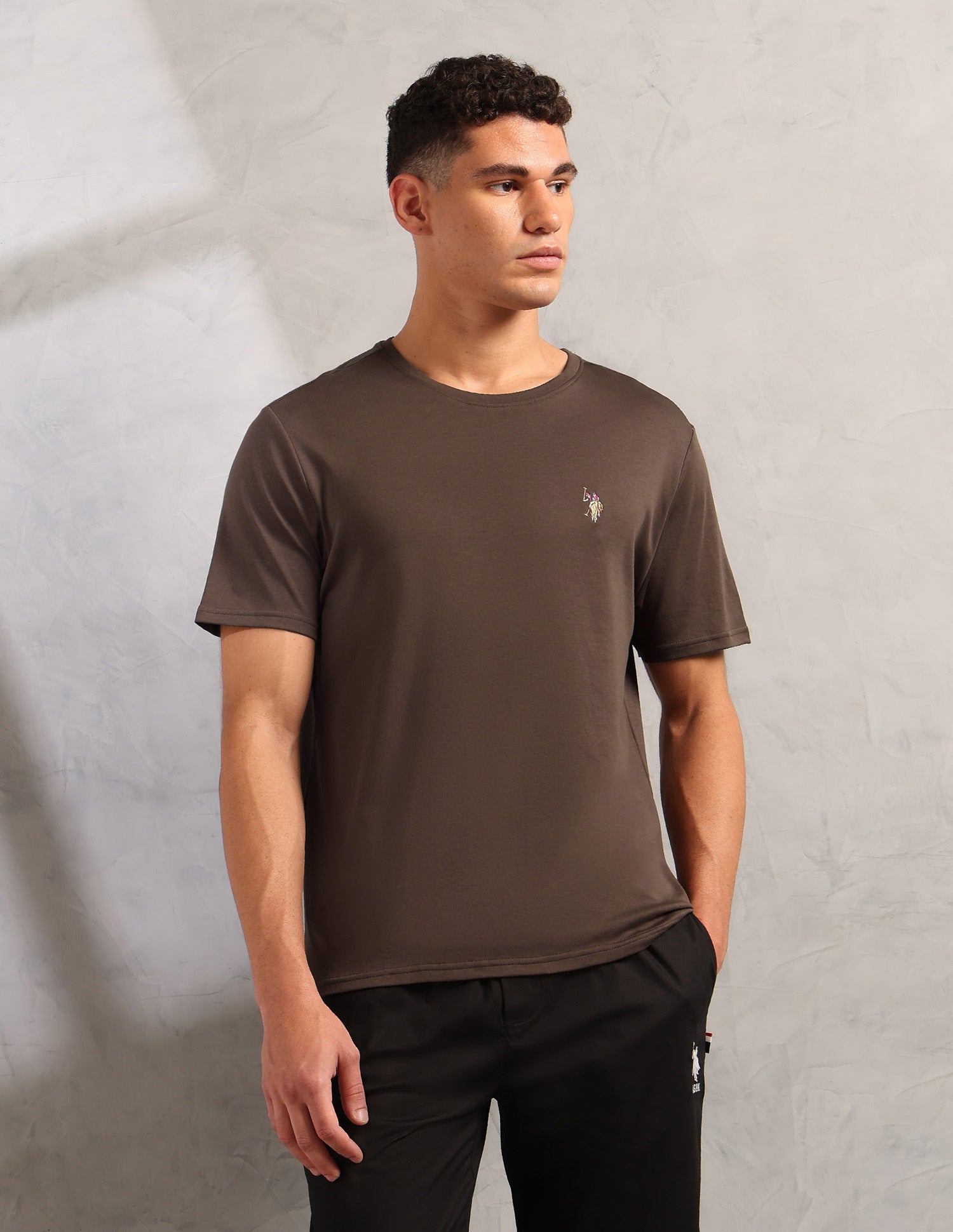 Supima Cotton Skin Safe Pe002 Lounge T-Shirt - Pack Of 1 Chestnut - U.S. POLO ASSN. | Large