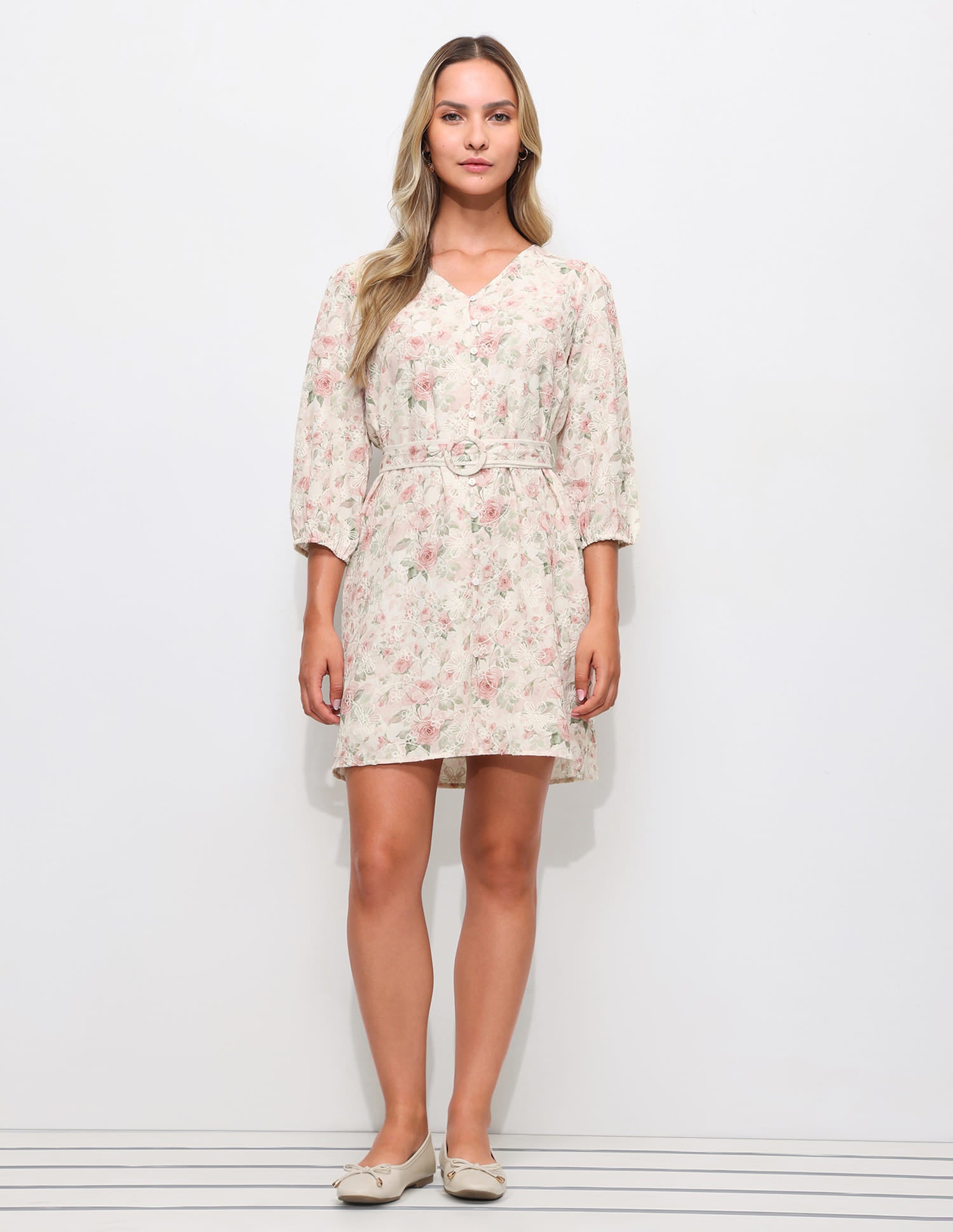 Floral Embroidered Dress Multi-colour - U.S. Polo Assn. India | Large