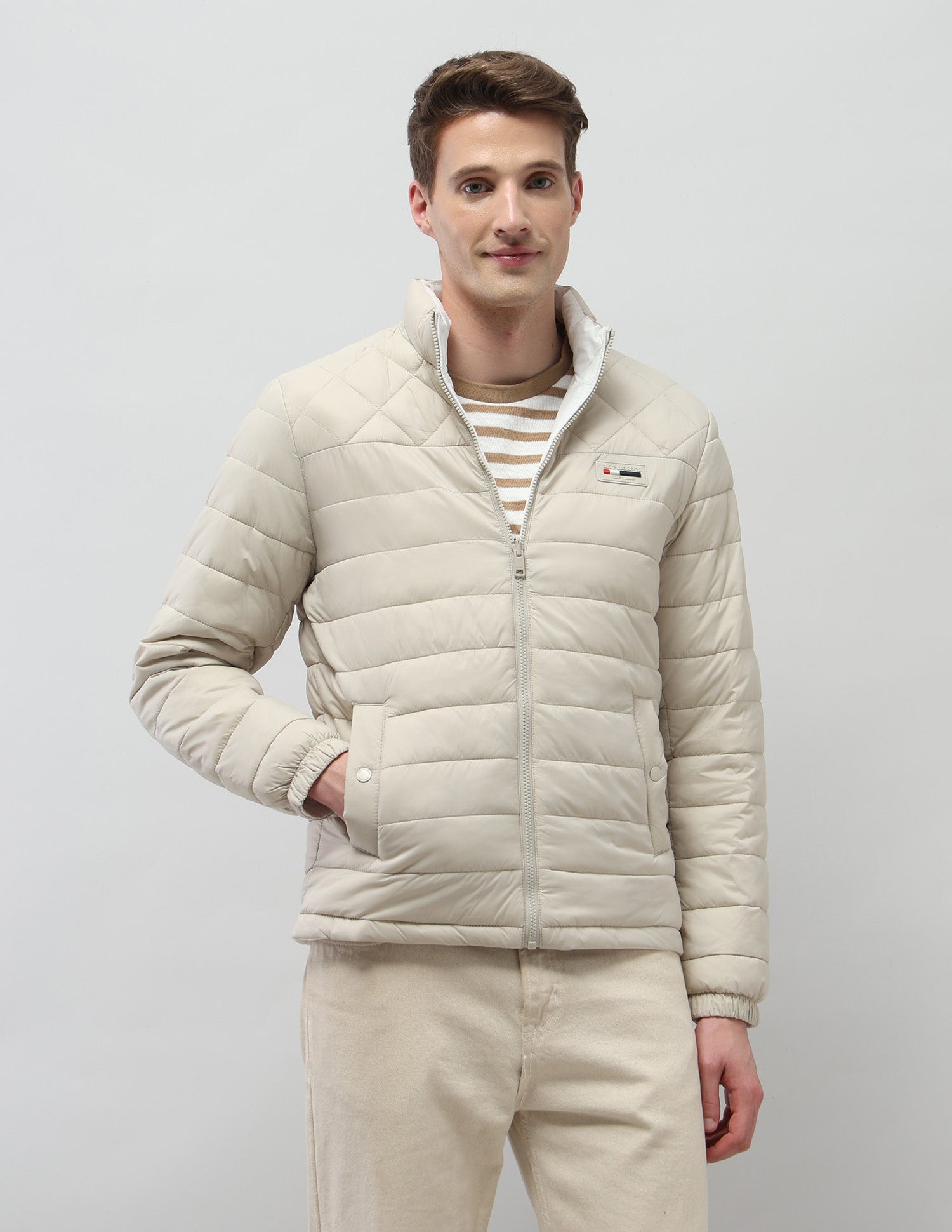 Reversible Puffer Jacket Ecru - U.S. Polo Assn. India | Large
